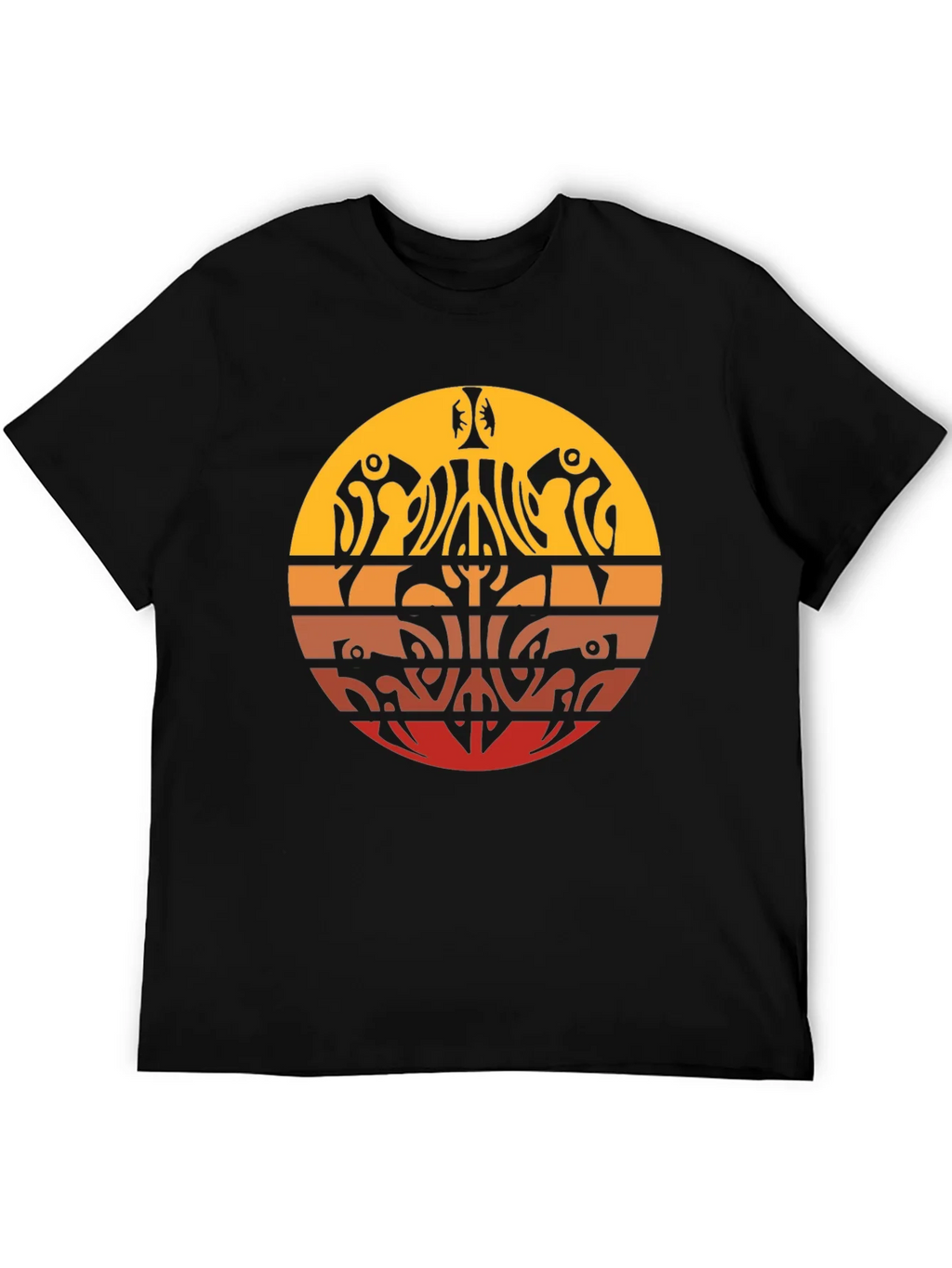 Tribal Sunset Graphic Tee - Casual Comfort product image 5