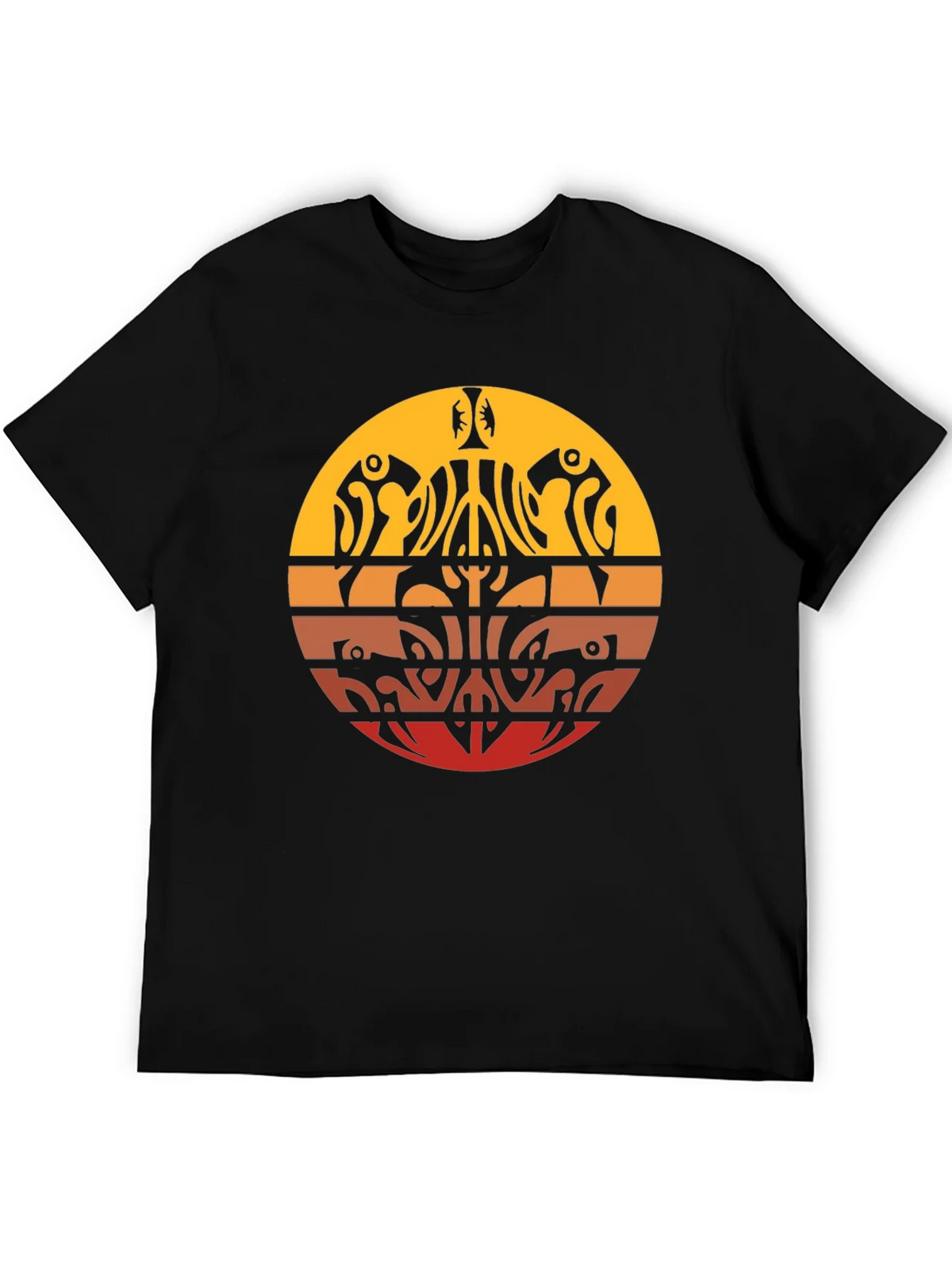 Tribal Sunset Graphic Tee - Casual Comfort product image 5
