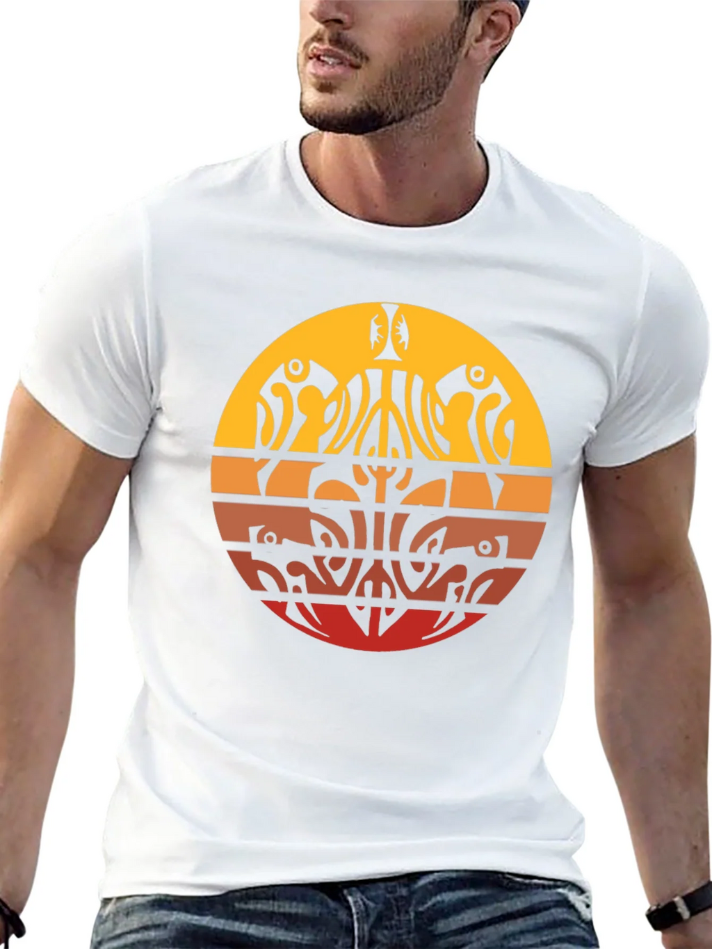 Tribal Sunset Graphic Tee - Casual Comfort product image 12