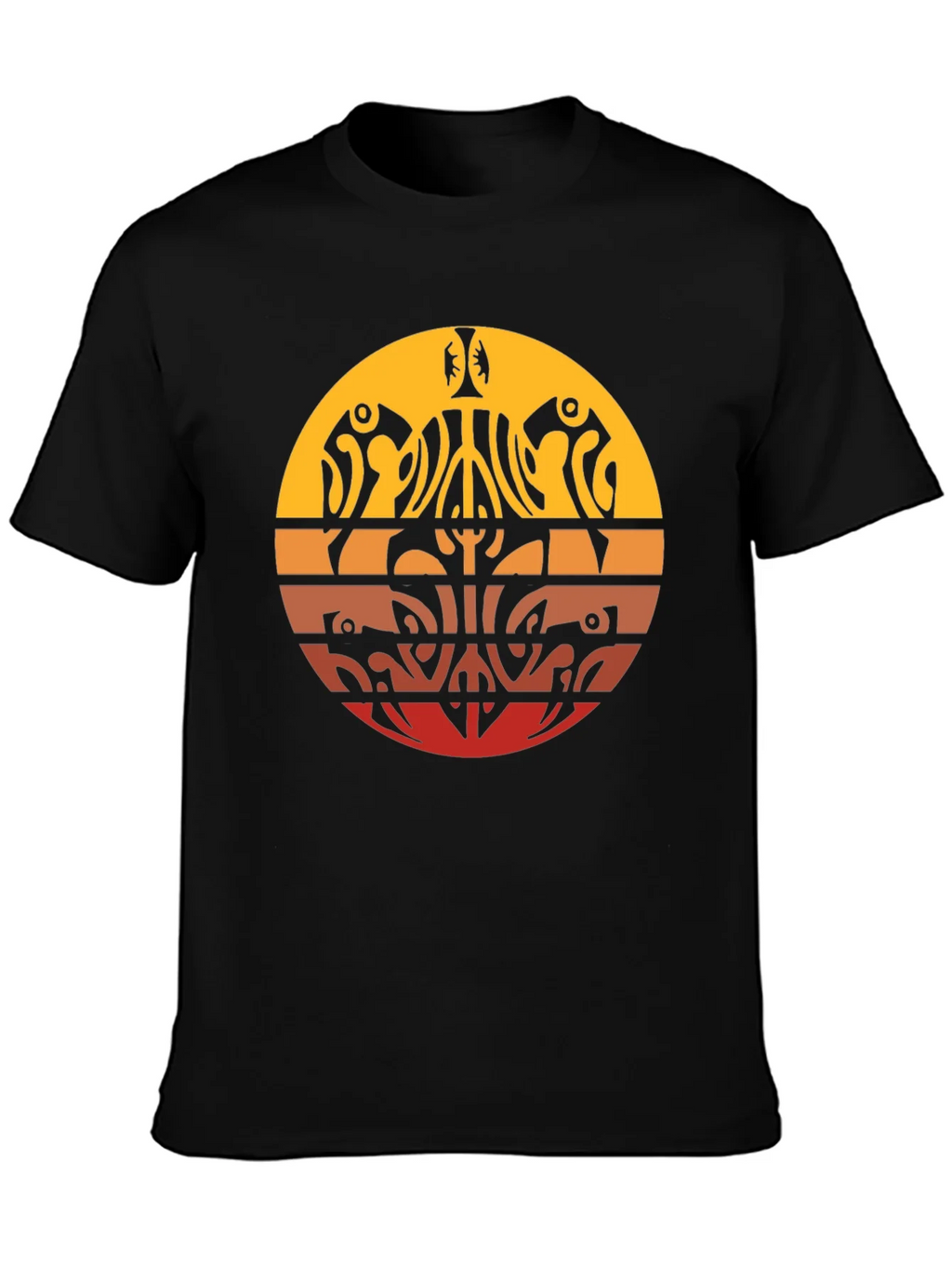 Tribal Sunset Graphic Tee - Casual Comfort product image 3