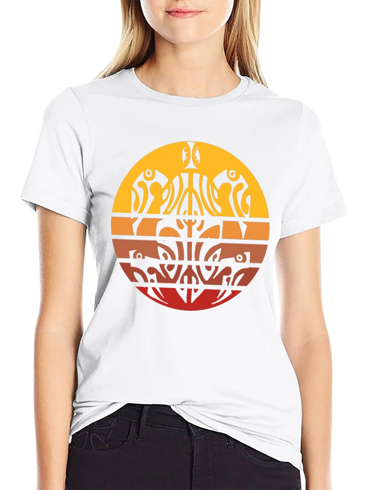Tribal Sunset Graphic Tee - Casual Comfort product image 8