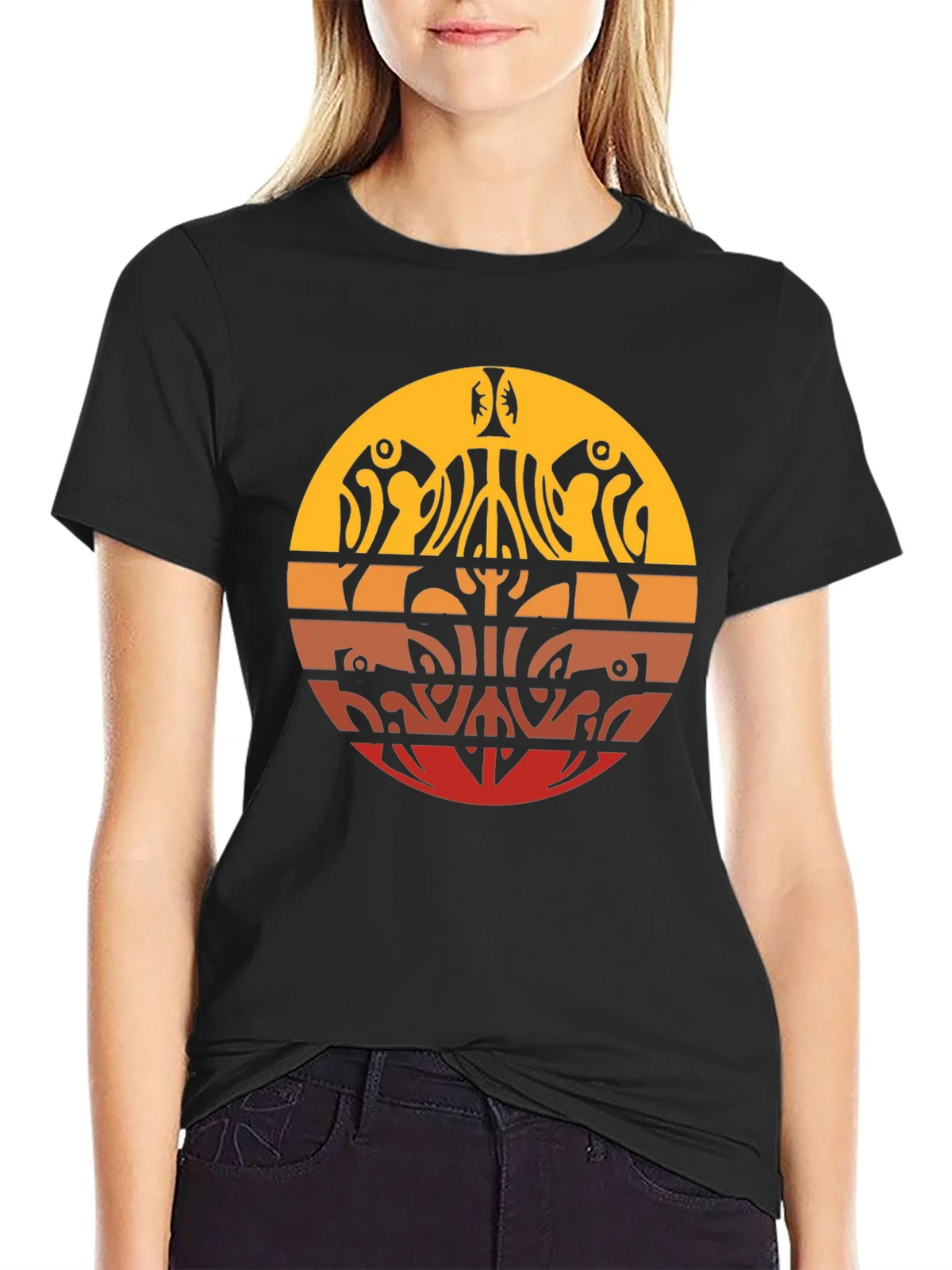 Tribal Sunset Graphic Tee - Casual Comfort product image 2