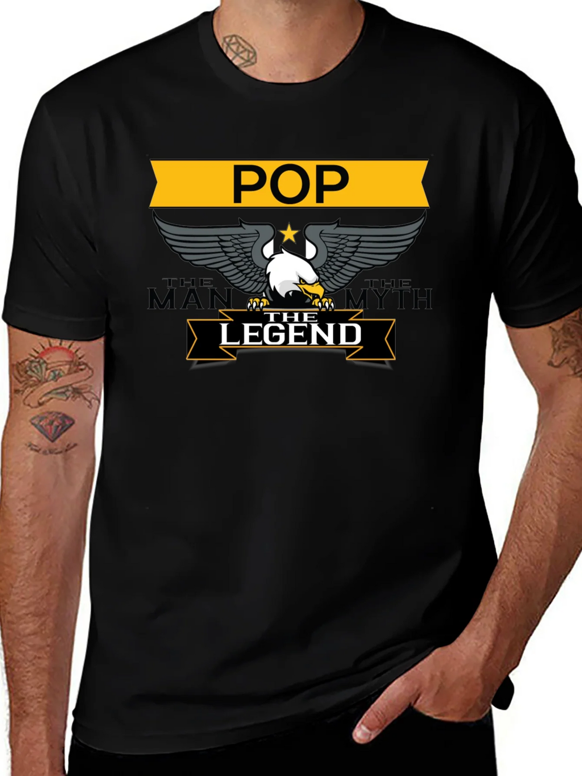 POP The Man Myth Legend Black T-Shirt product image 1