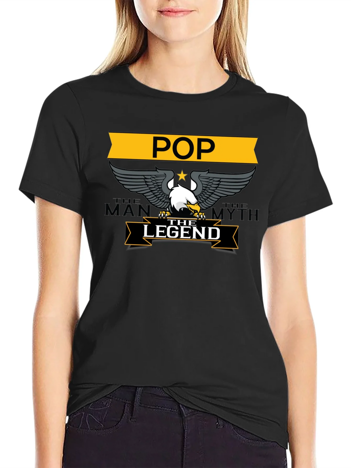 POP The Man Myth Legend Black T-Shirt product image 2