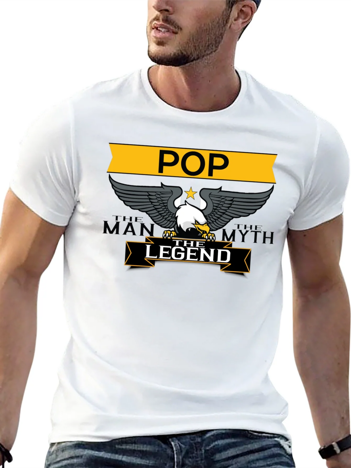 POP The Man Myth Legend Black T-Shirt product image 9