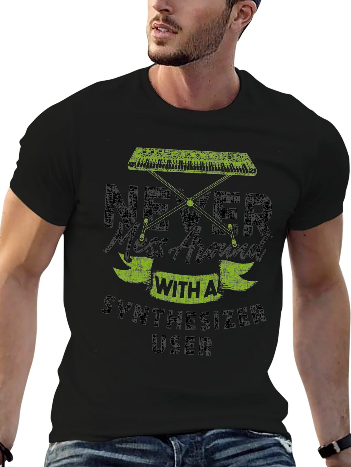 Never Mess With Synthesizer User Graphic T-Shirt product image 6