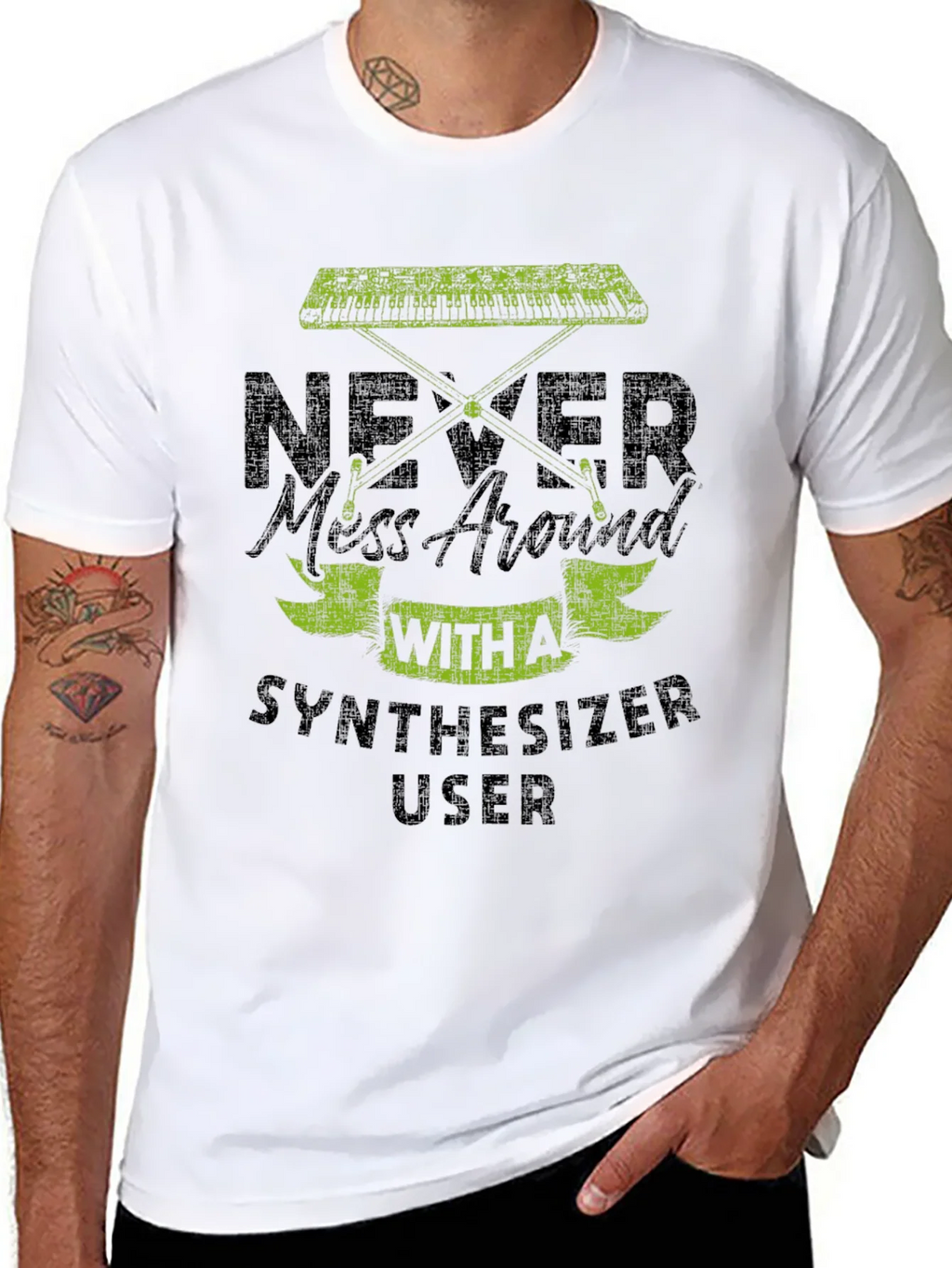 Never Mess With Synthesizer User Graphic T-Shirt product image 7