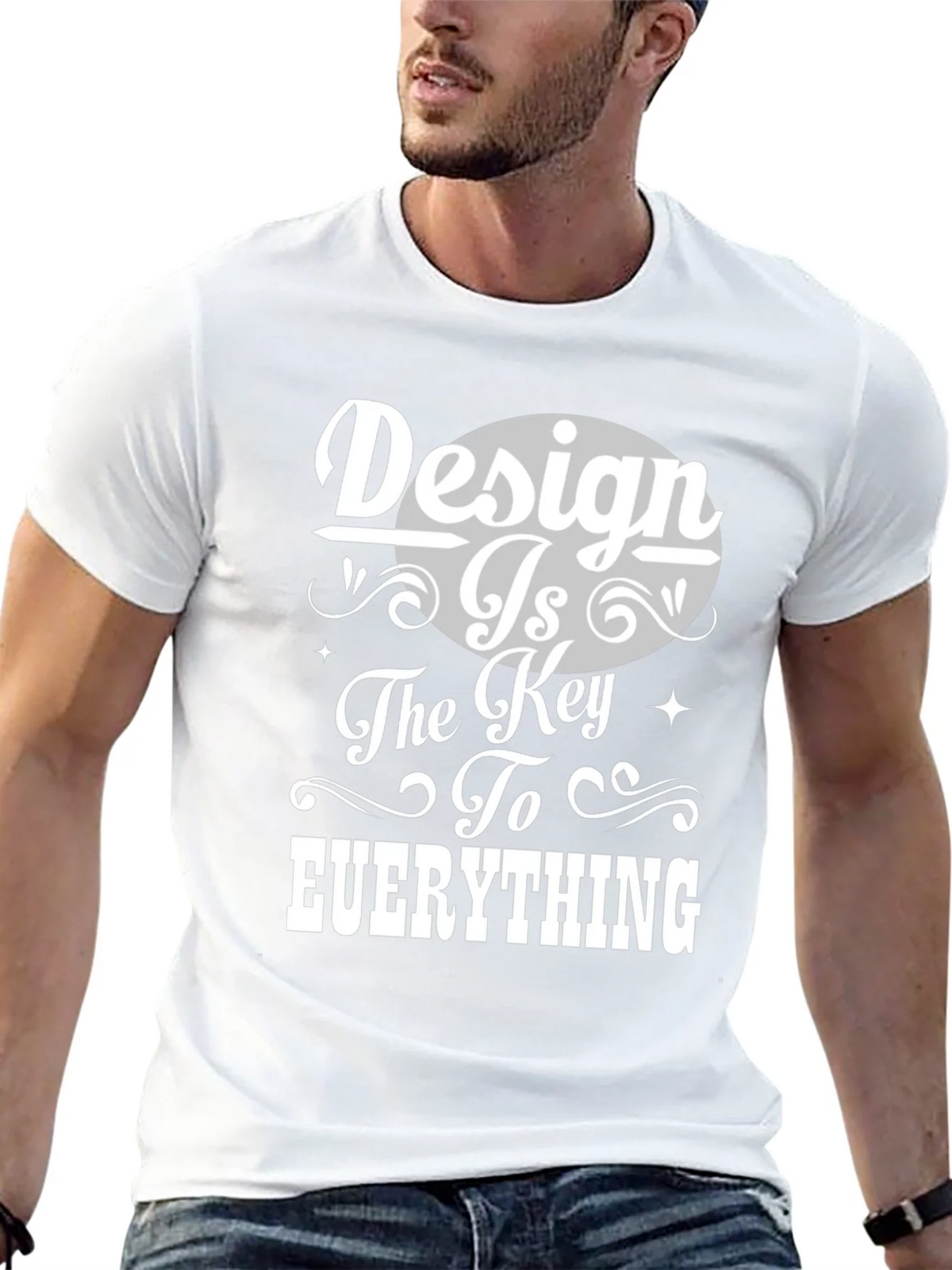 Design is Key Graphic Tee - Unisex Black T-Shirt product image 12