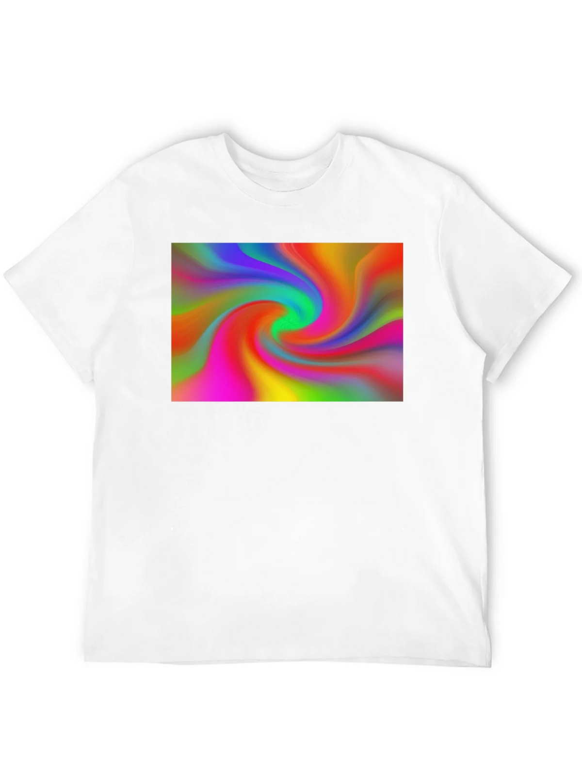 Vibrant Swirl Graphic Black T-Shirt product image 4