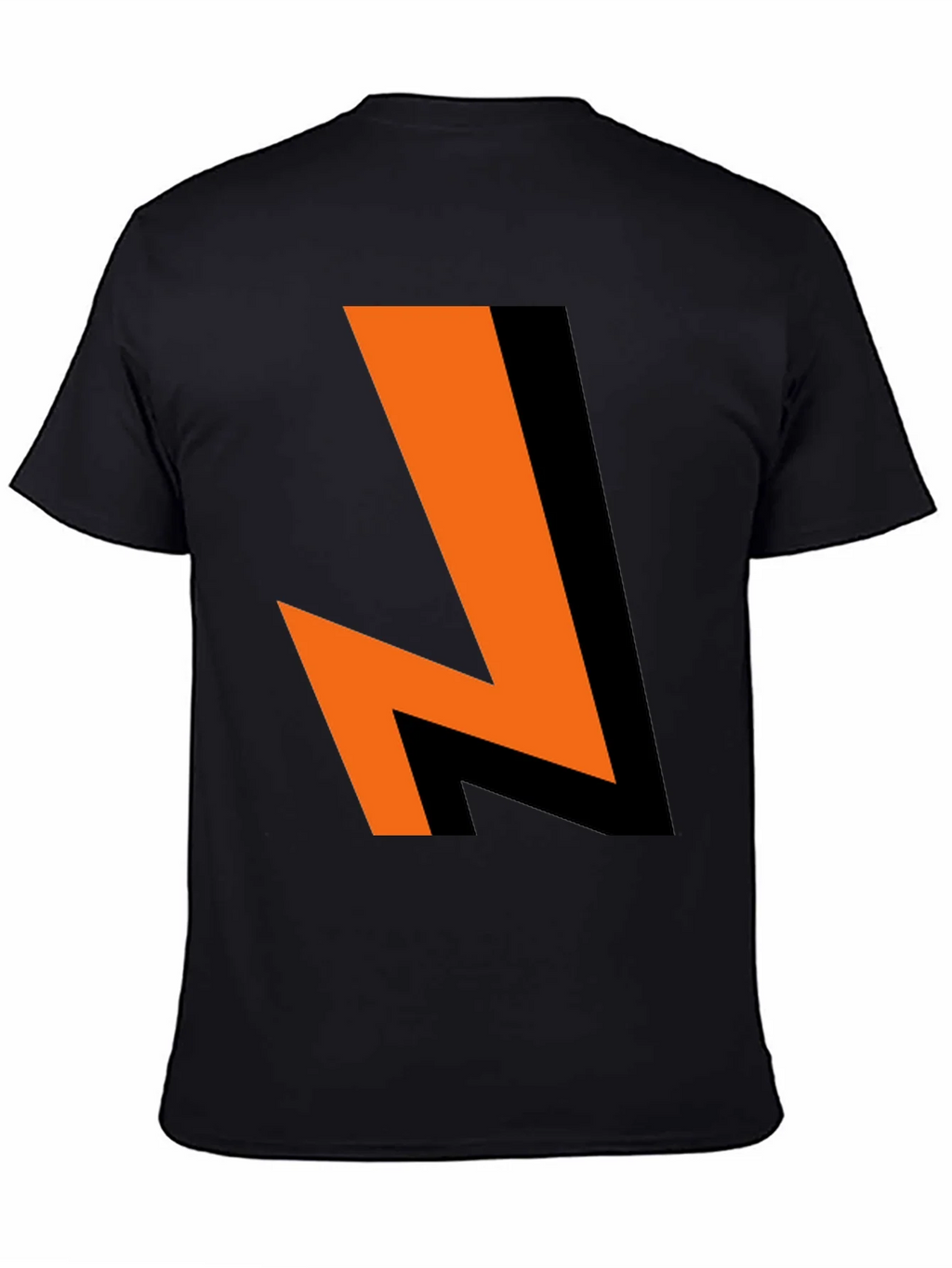Bold Lightning Bolt Graphic Tee - Black Cotton Blend product image 4