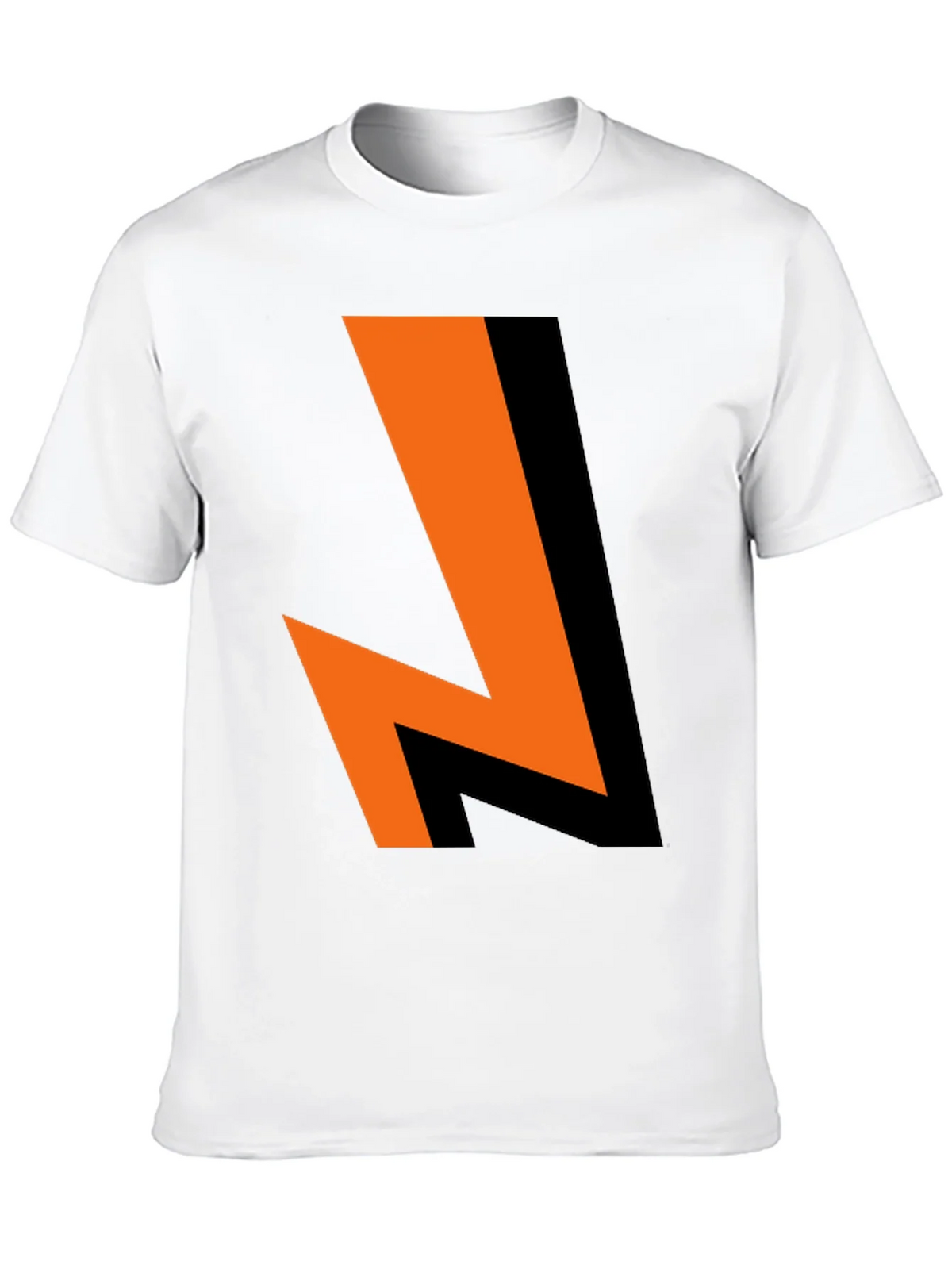 Bold Lightning Bolt Graphic Tee - Black Cotton Blend product image 9