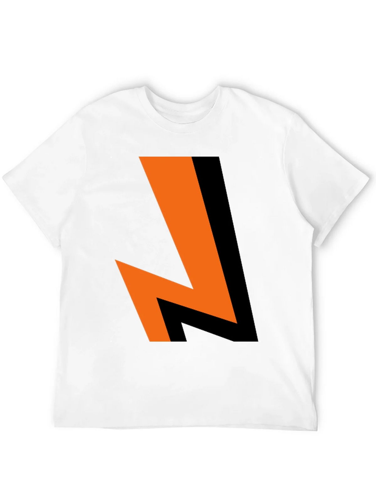 Bold Lightning Bolt Graphic Tee - Black Cotton Blend product image 11