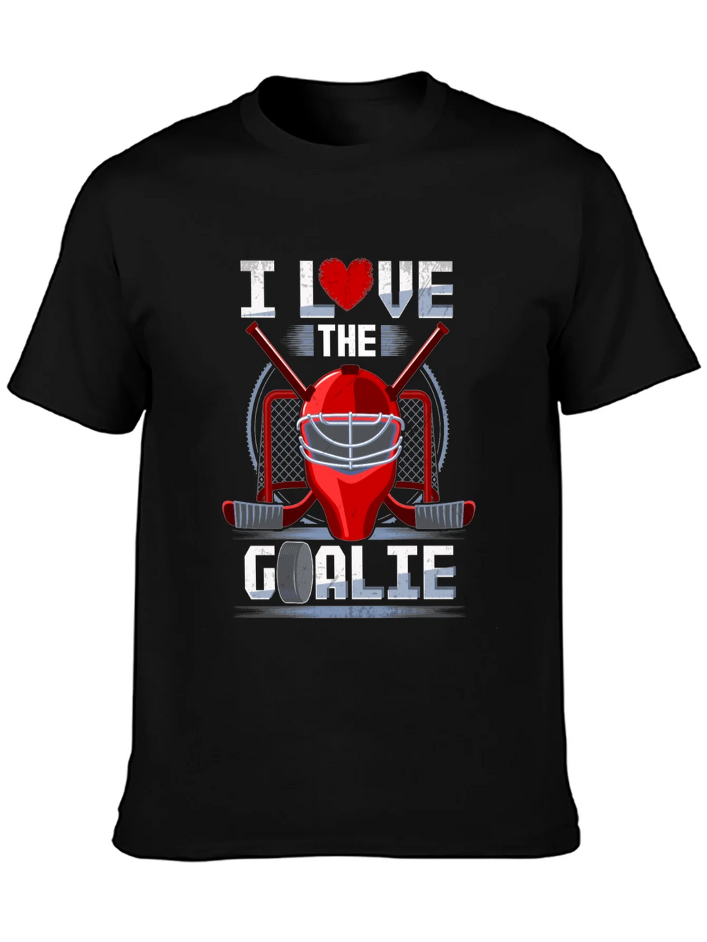 I Love The Goalie Graphic T-Shirt product image 3