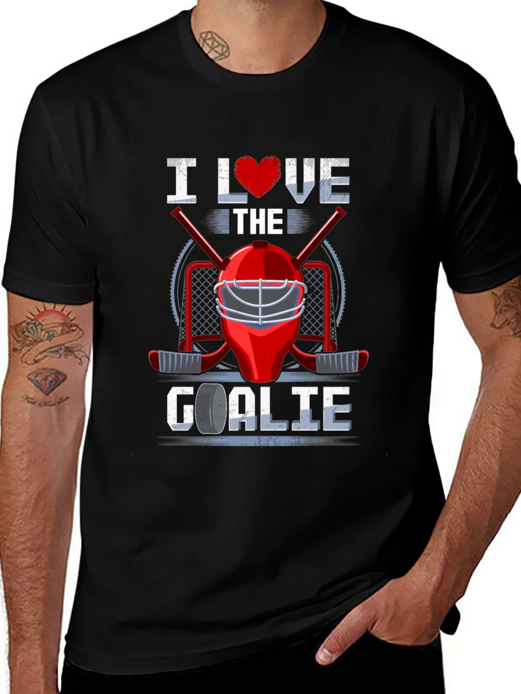 I Love The Goalie Graphic T-Shirt product image 1