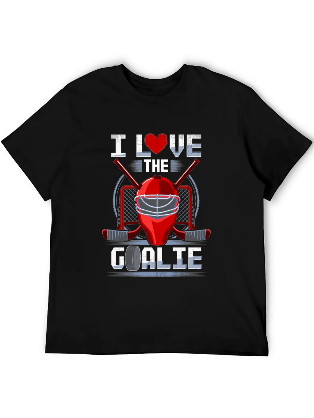 I Love The Goalie Graphic T-Shirt product image 5