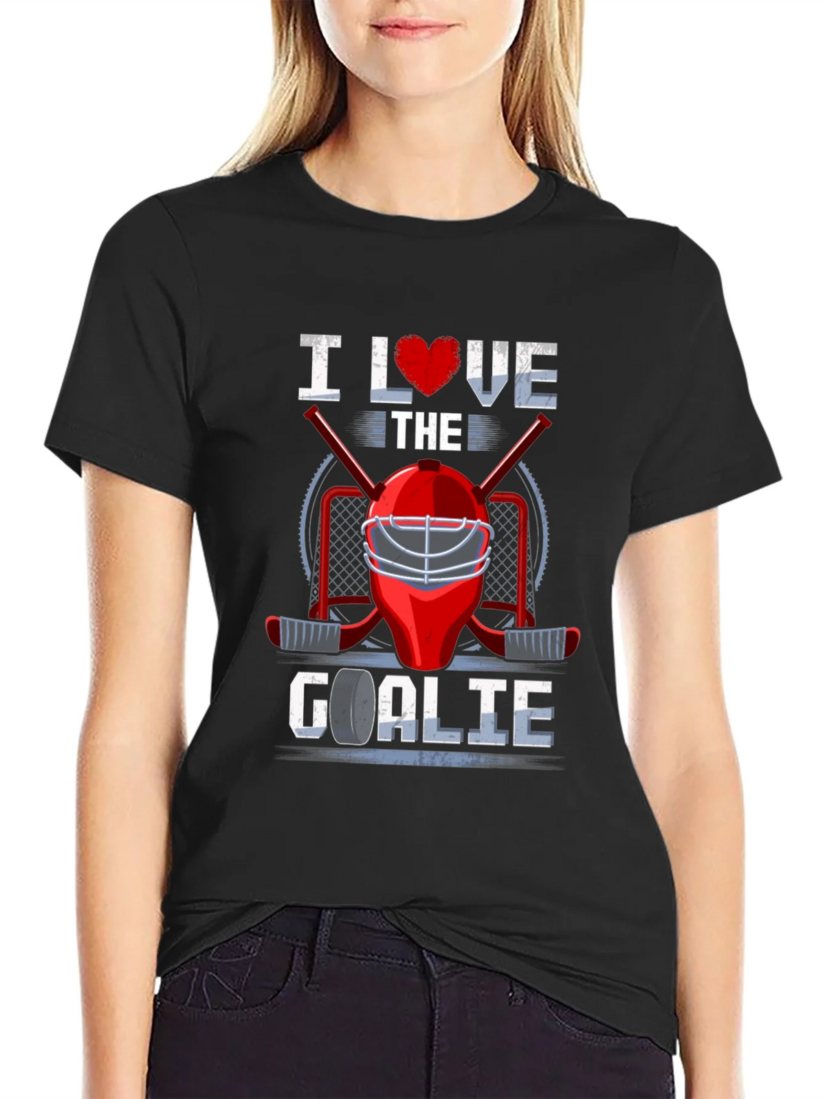 I Love The Goalie Graphic T-Shirt product image 2