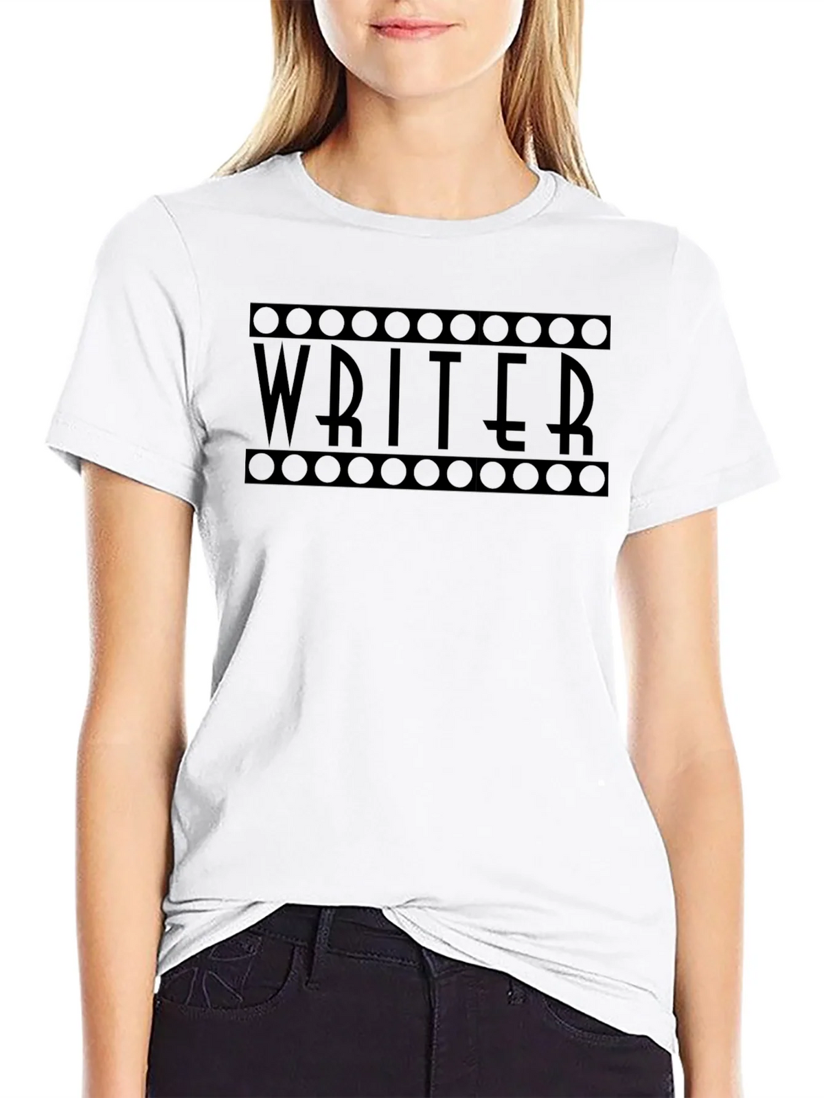 Writer T-Shirt: Black Film Reel Design Creative Profession product image 8