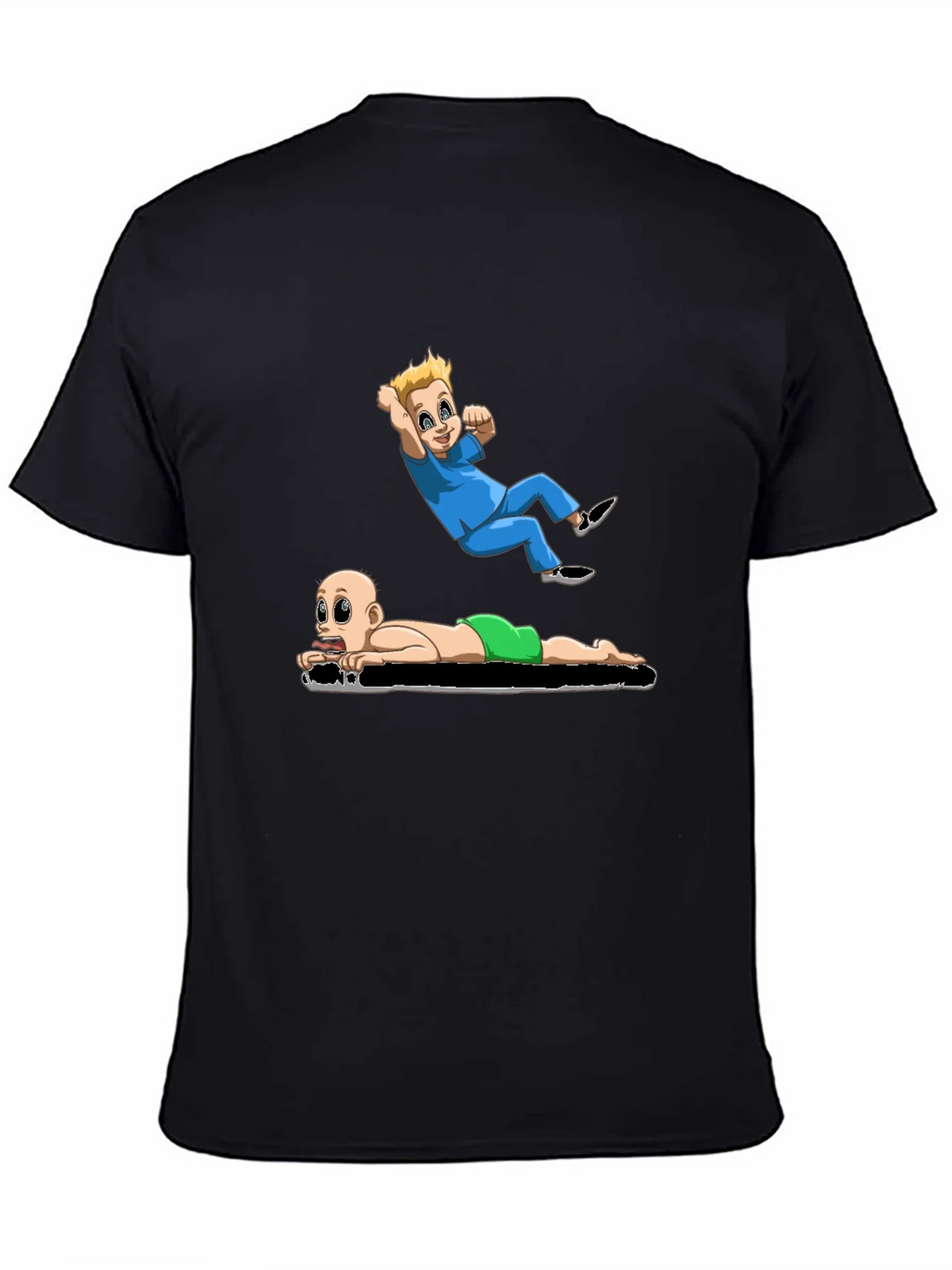 Cartoon Babies Black T-Shirt product image 4