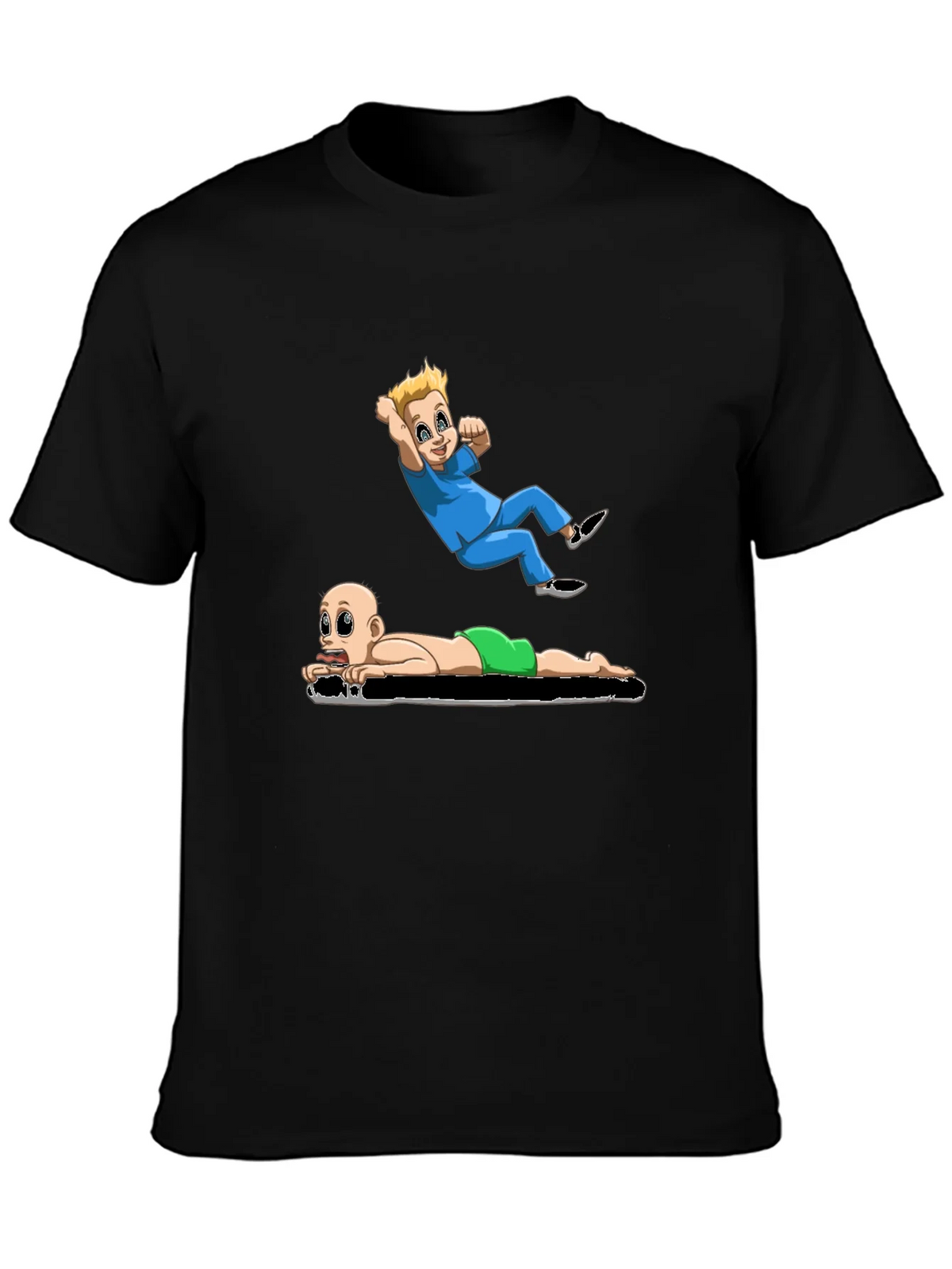 Cartoon Babies Black T-Shirt product image 3