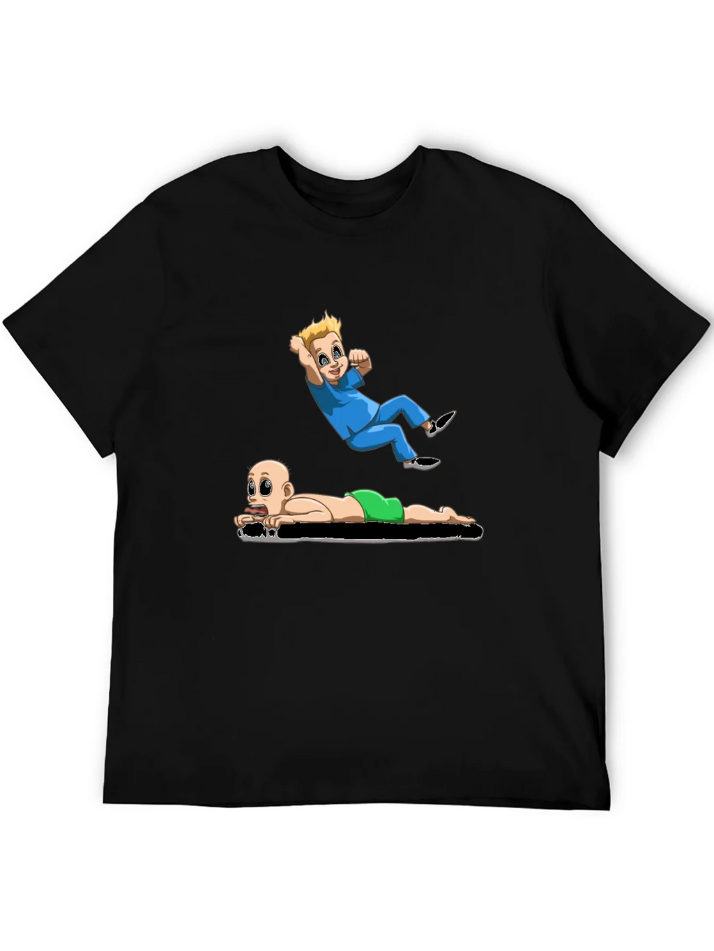 Cartoon Babies Black T-Shirt product image 5