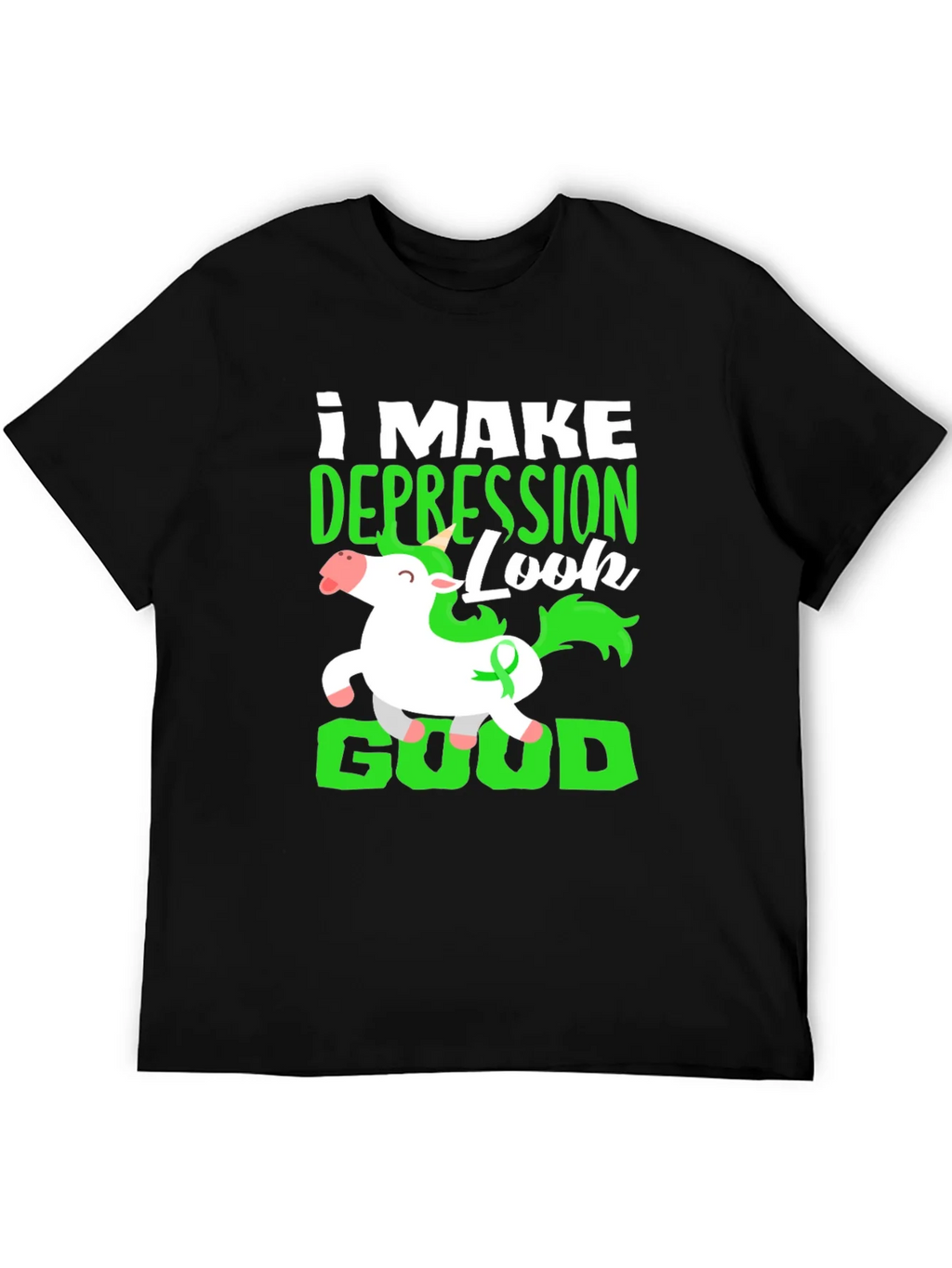 Depression Look Good Unicorn T-Shirt product image 5