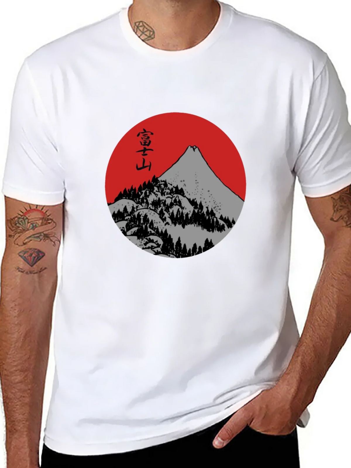 Mount Fuji Graphic Tee - Japanese Inspired Black T-Shirt product image 7