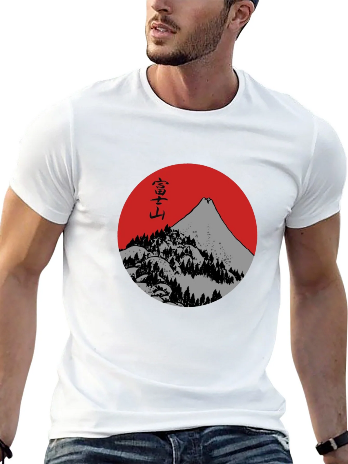 Mount Fuji Graphic Tee - Japanese Inspired Black T-Shirt product image 12