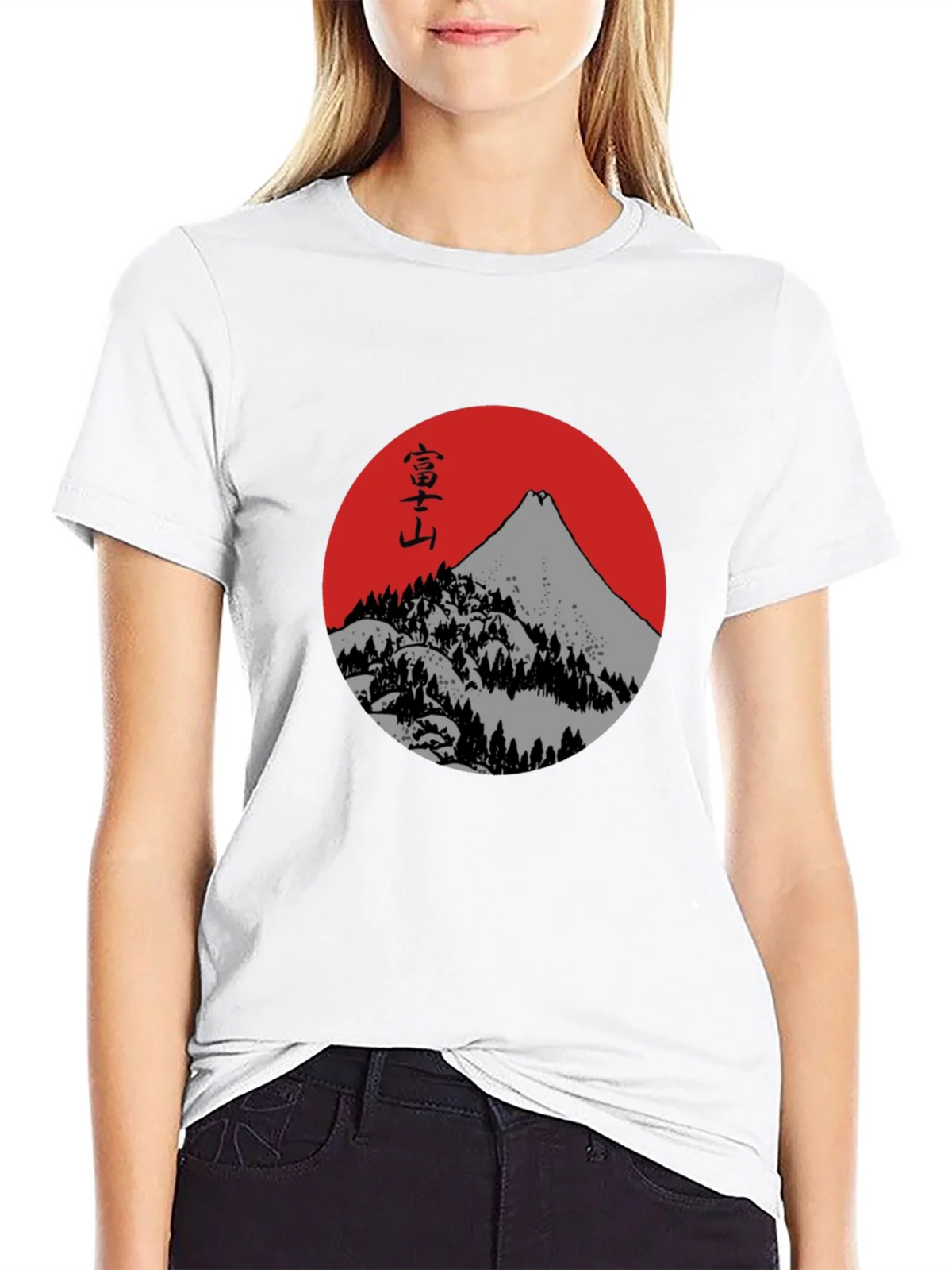Mount Fuji Graphic Tee - Japanese Inspired Black T-Shirt product image 8