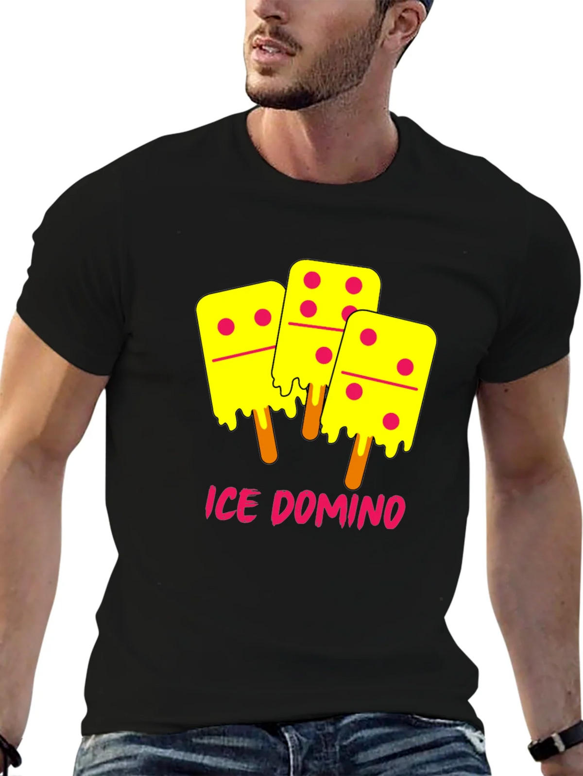Ice Domino T-Shirt - Novelty Graphic Tee product image 6