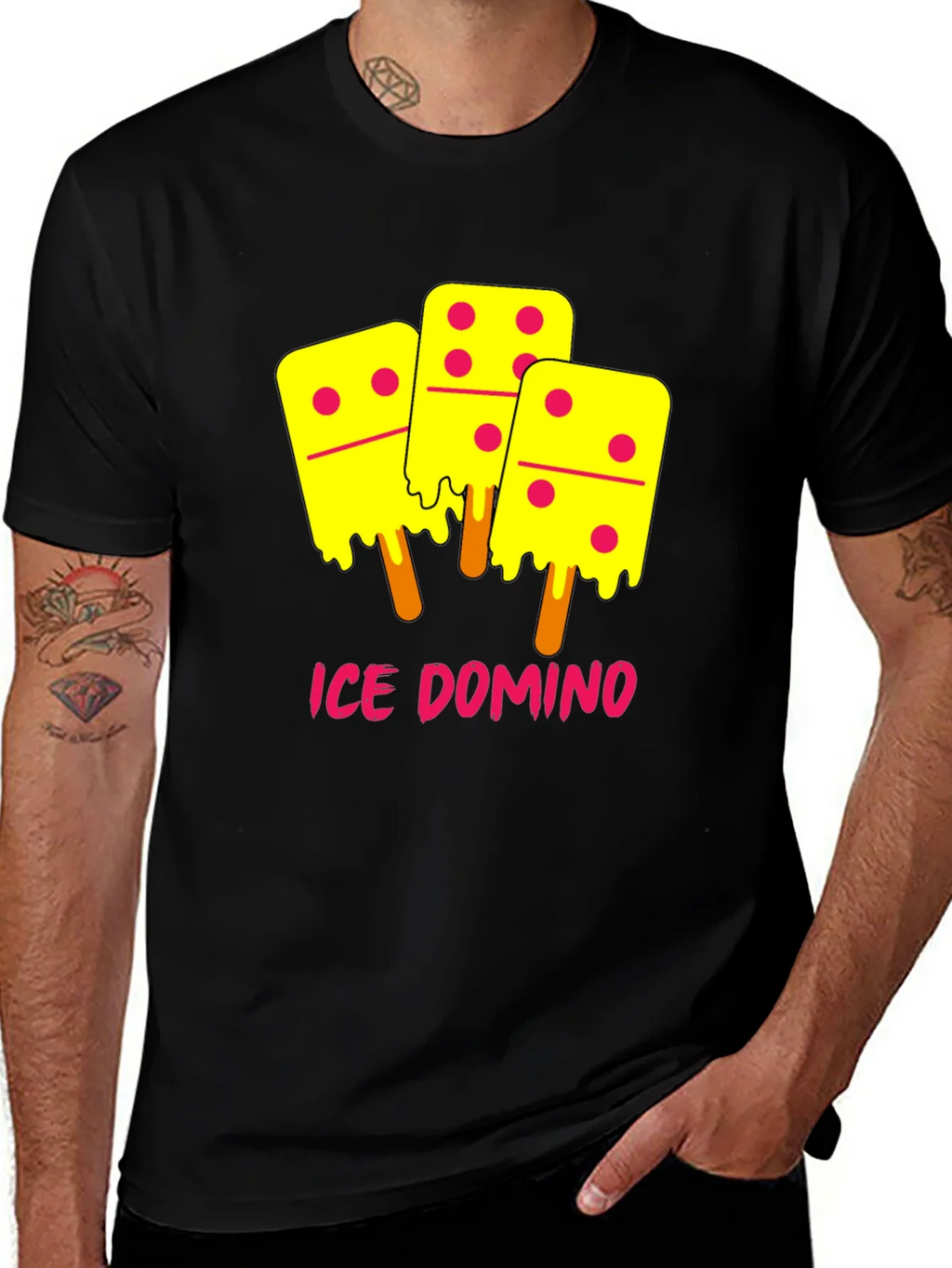 Ice Domino T-Shirt - Novelty Graphic Tee product image 1