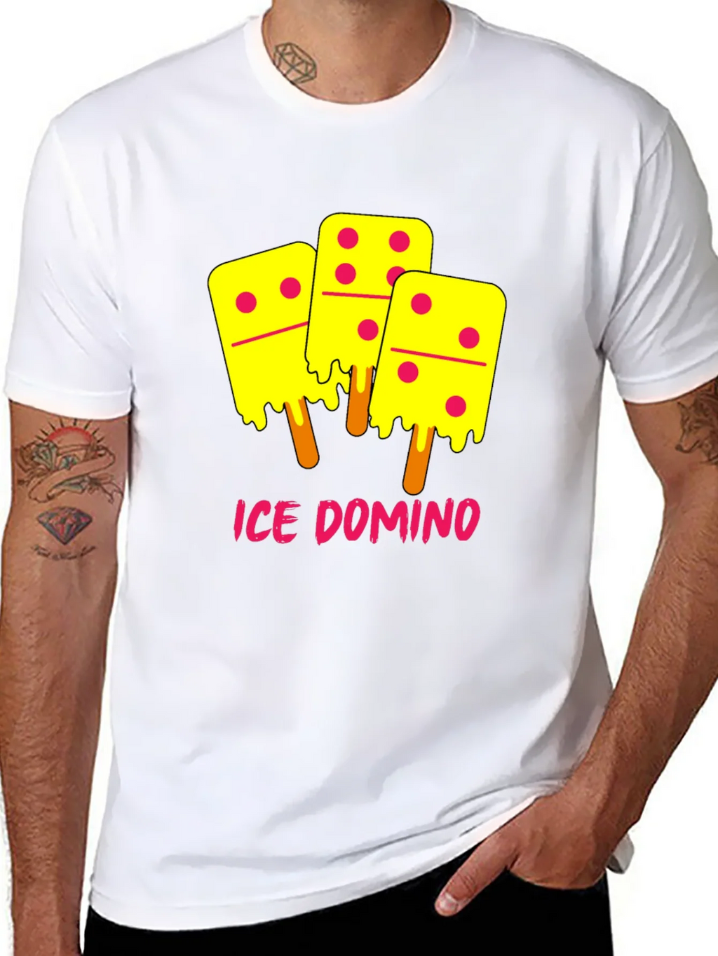 Ice Domino T-Shirt - Novelty Graphic Tee product image 7
