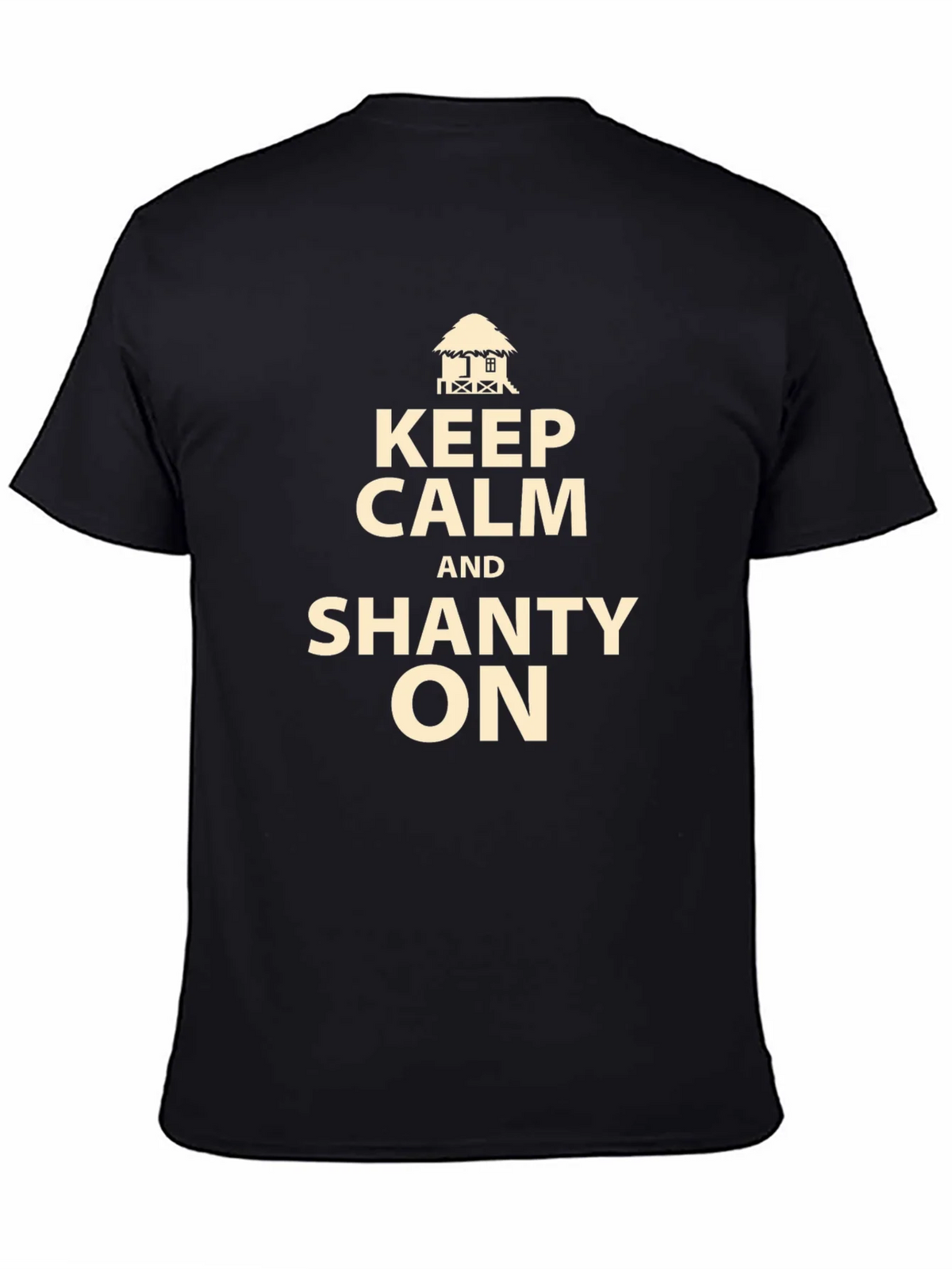 Keep Calm and Shanty On Black T-Shirt product image 4