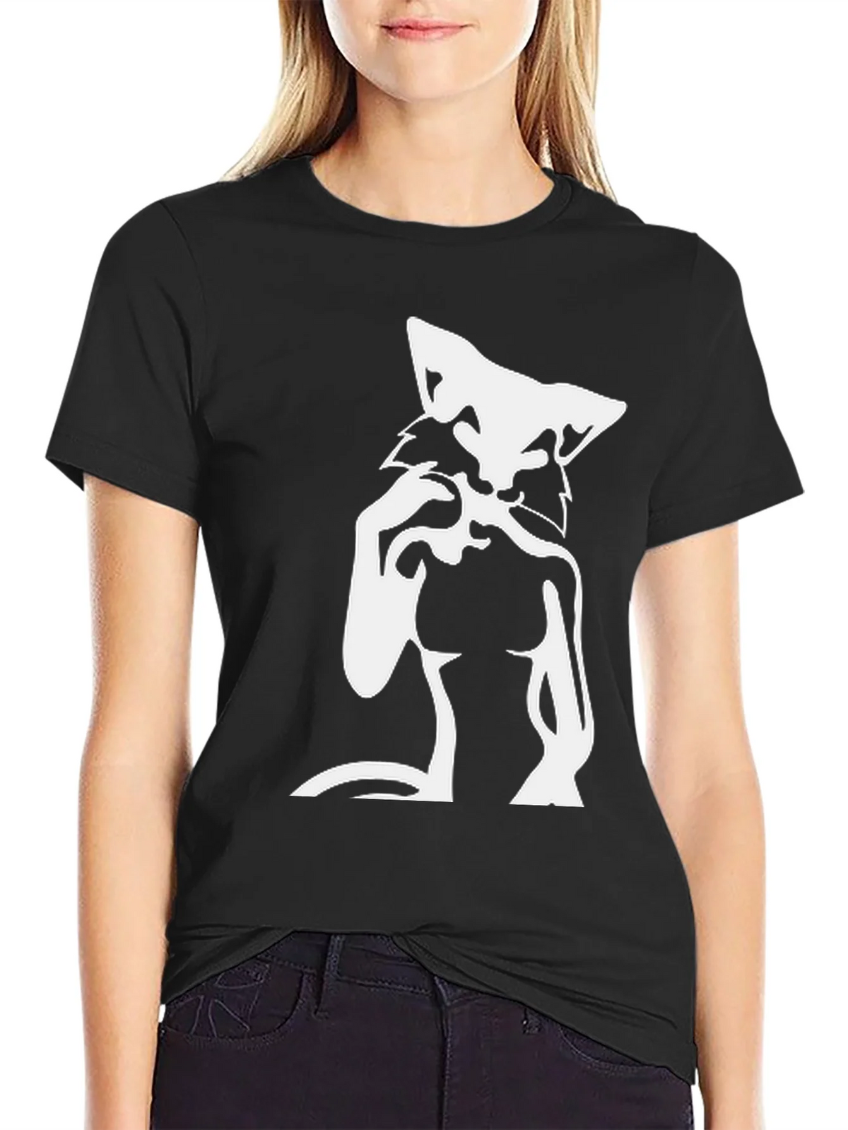 Wolf Graphic T-Shirt - Mens Black Tee product image 2