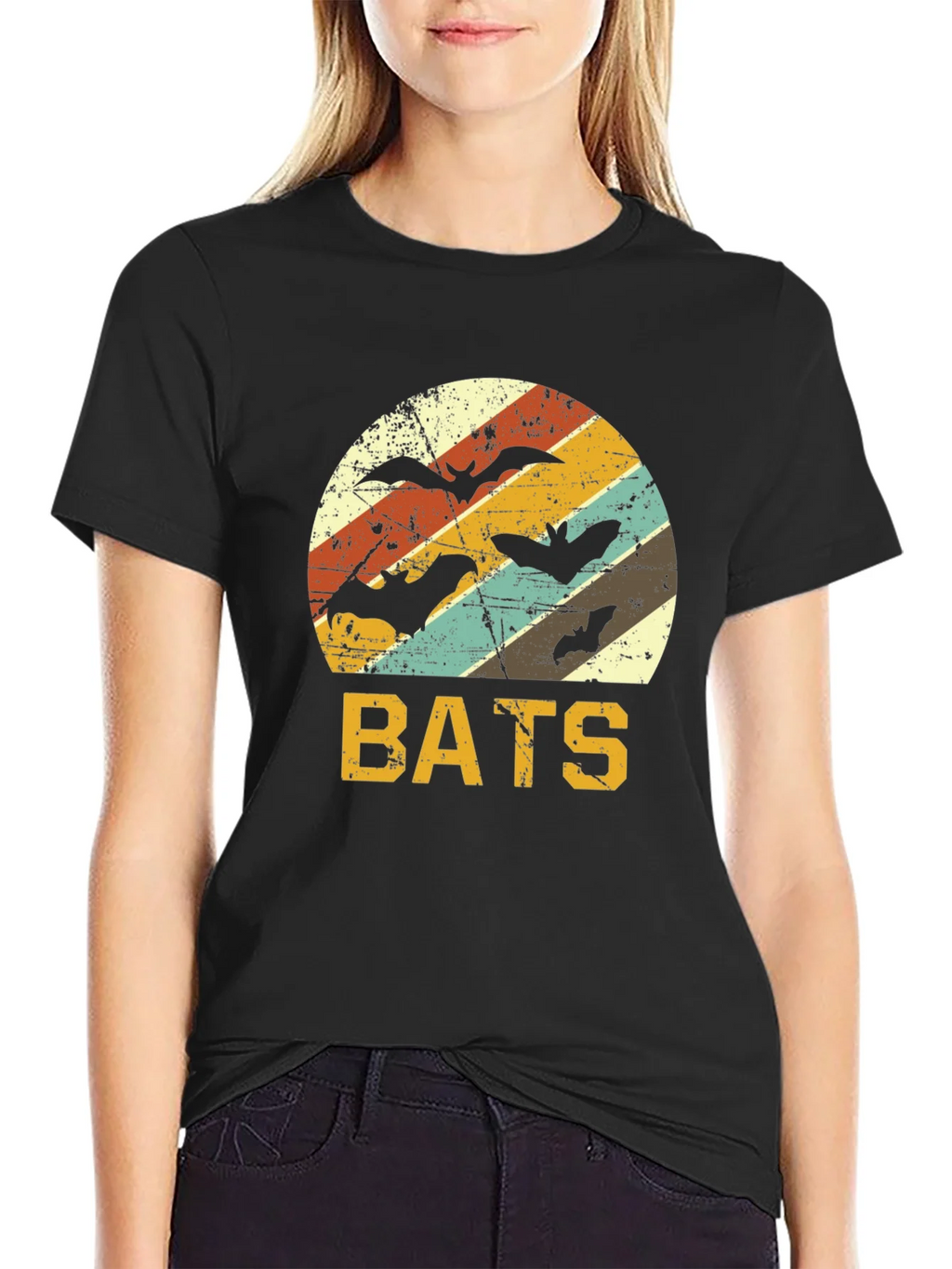 Retro Bats T-Shirt | Halloween Apparel product image 2