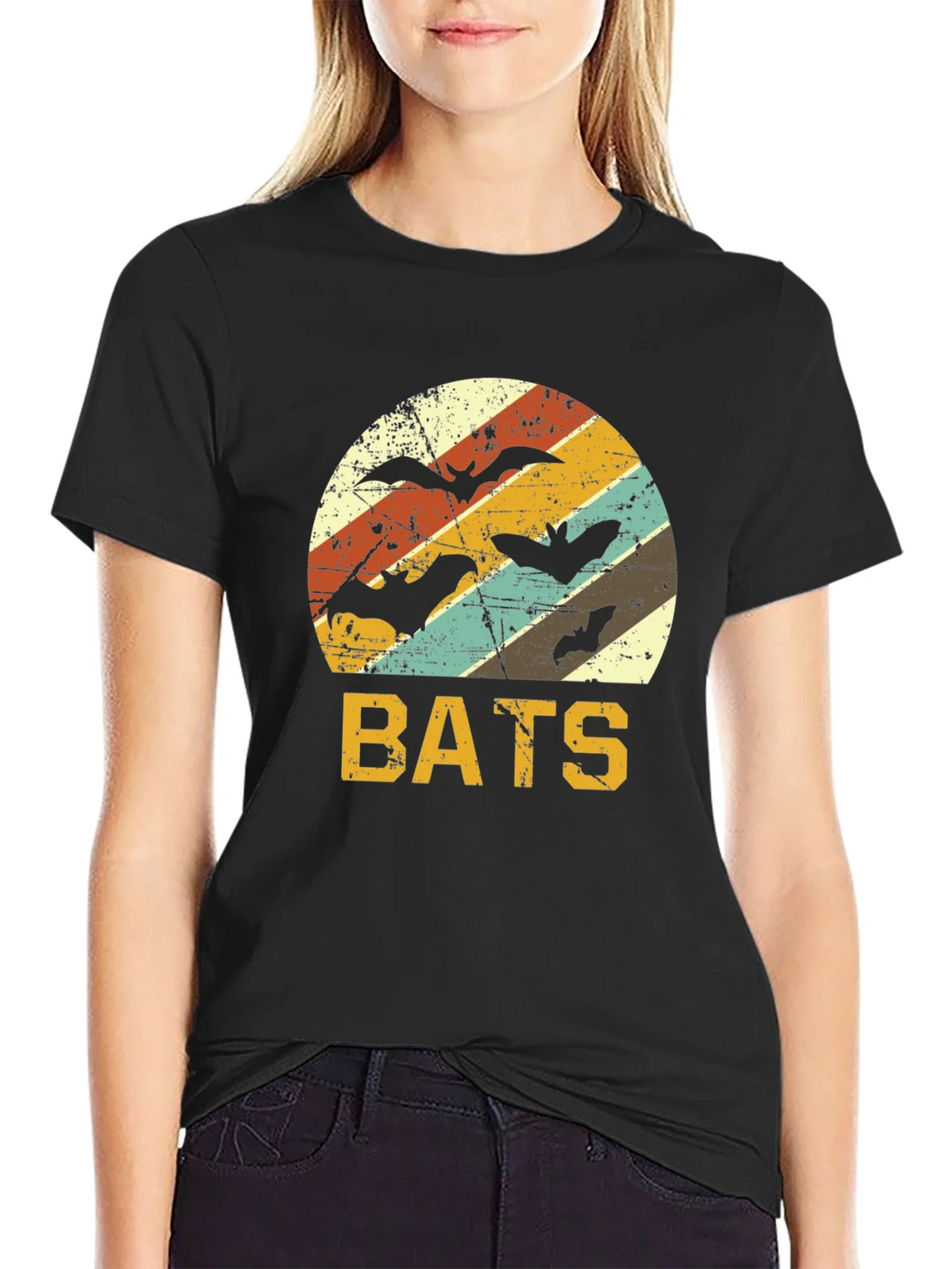Retro Bats T-Shirt | Halloween Apparel product image 2