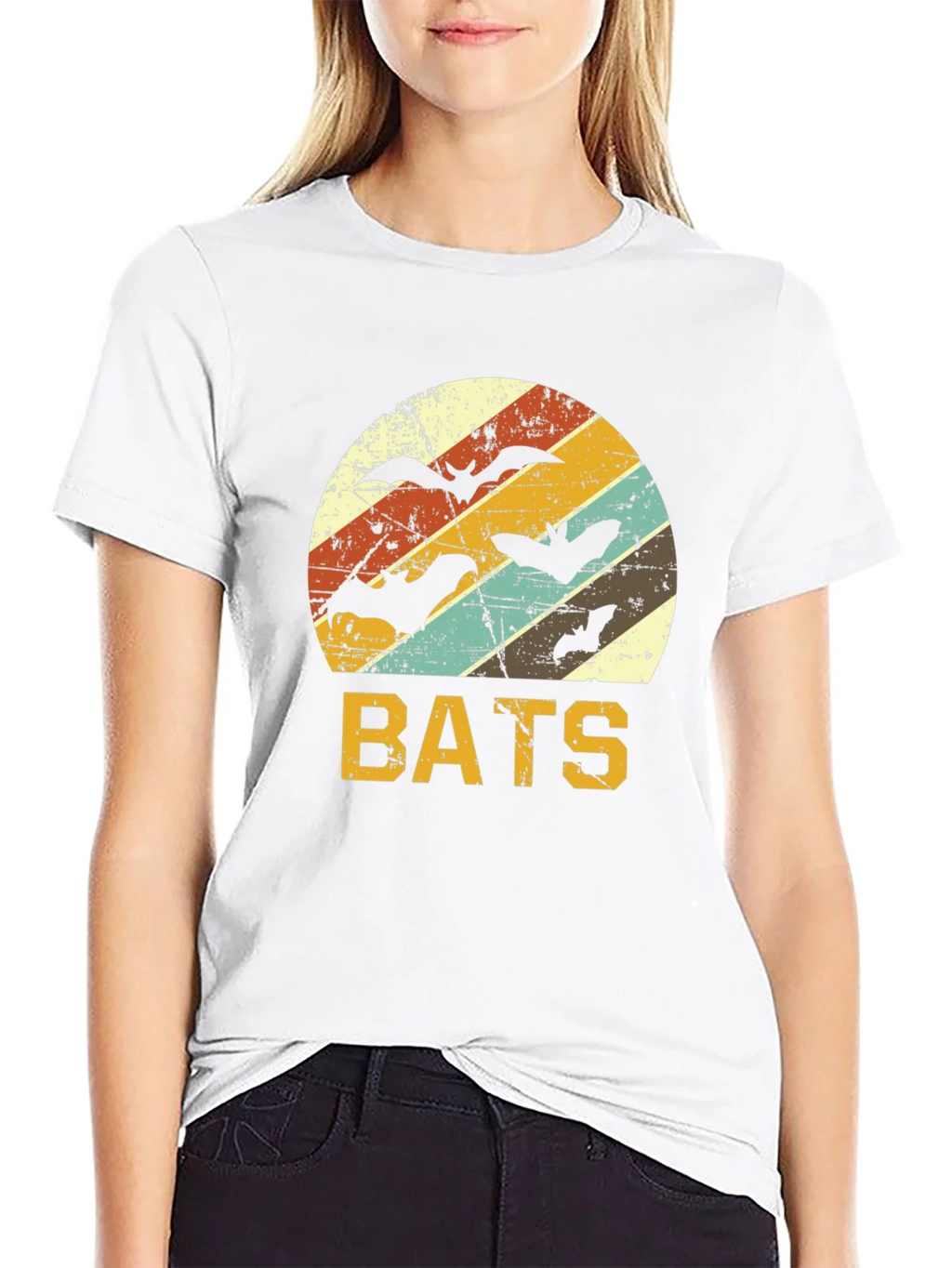 Retro Bats T-Shirt | Halloween Apparel product image 8