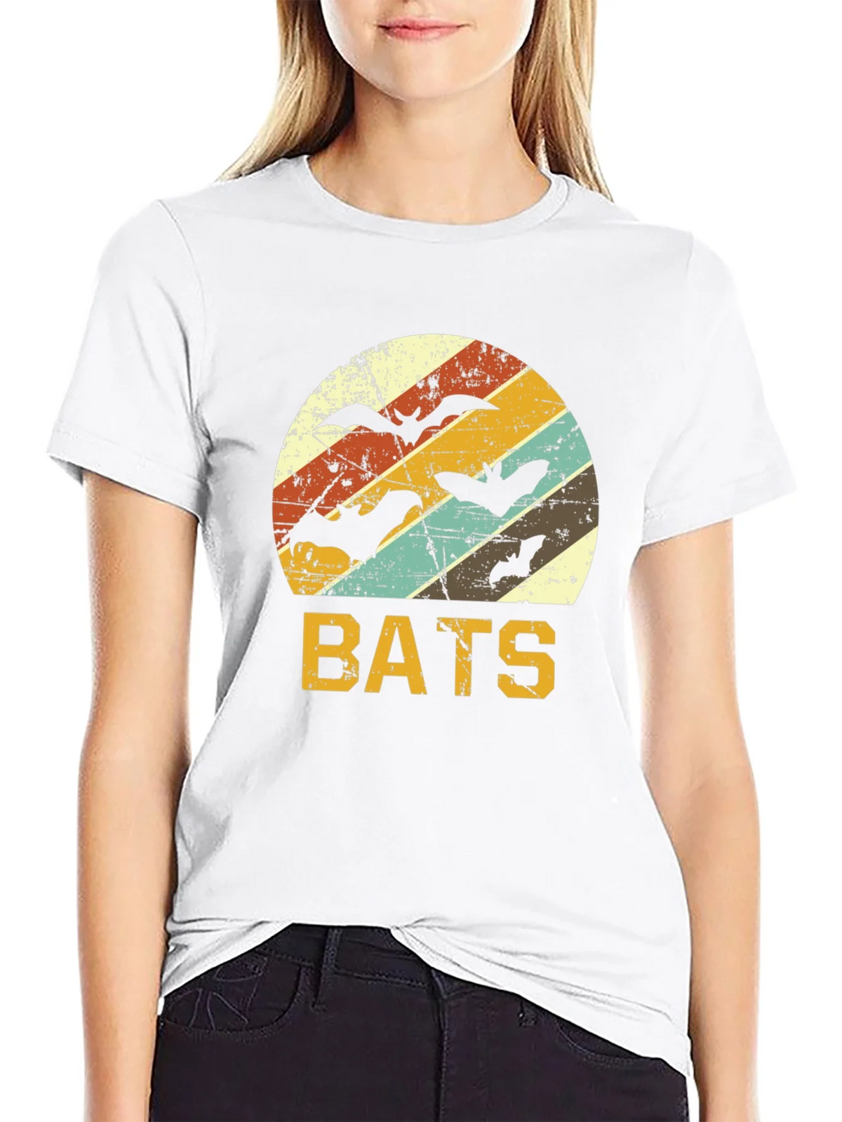 Retro Bats T-Shirt | Halloween Apparel product image 8