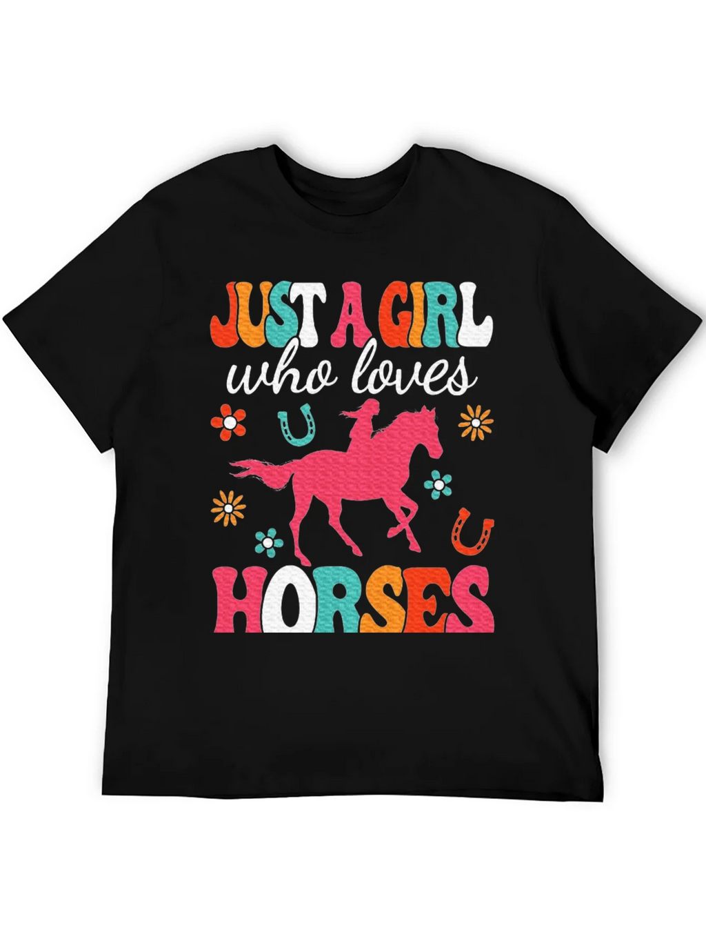 Just A Girl Who Loves Horses Graphic T-Shirt product image 5