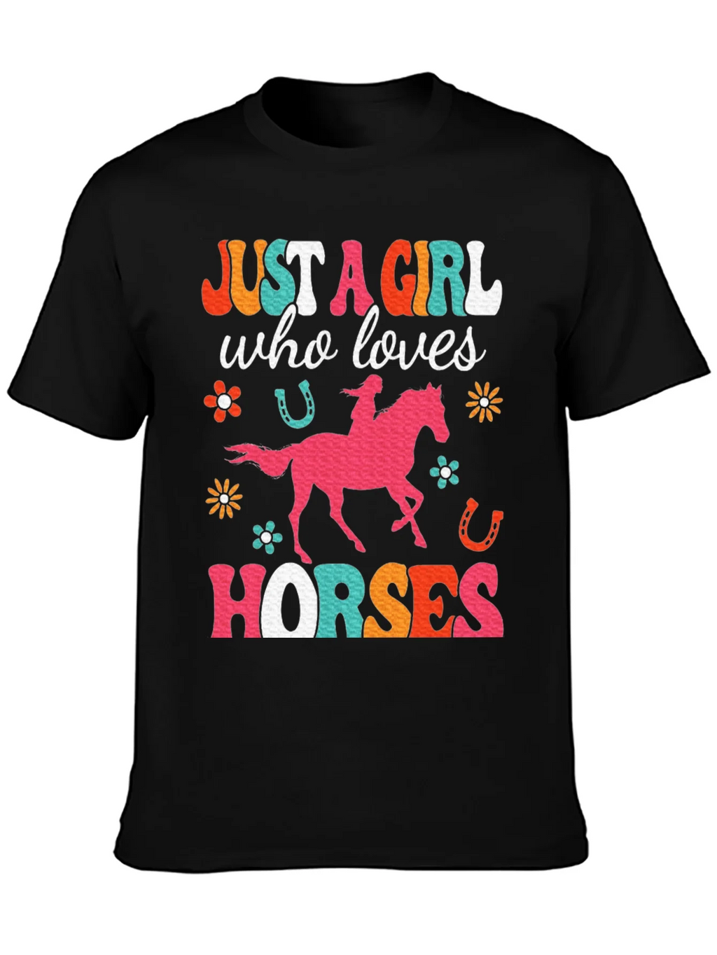 Just A Girl Who Loves Horses Graphic T-Shirt product image 3