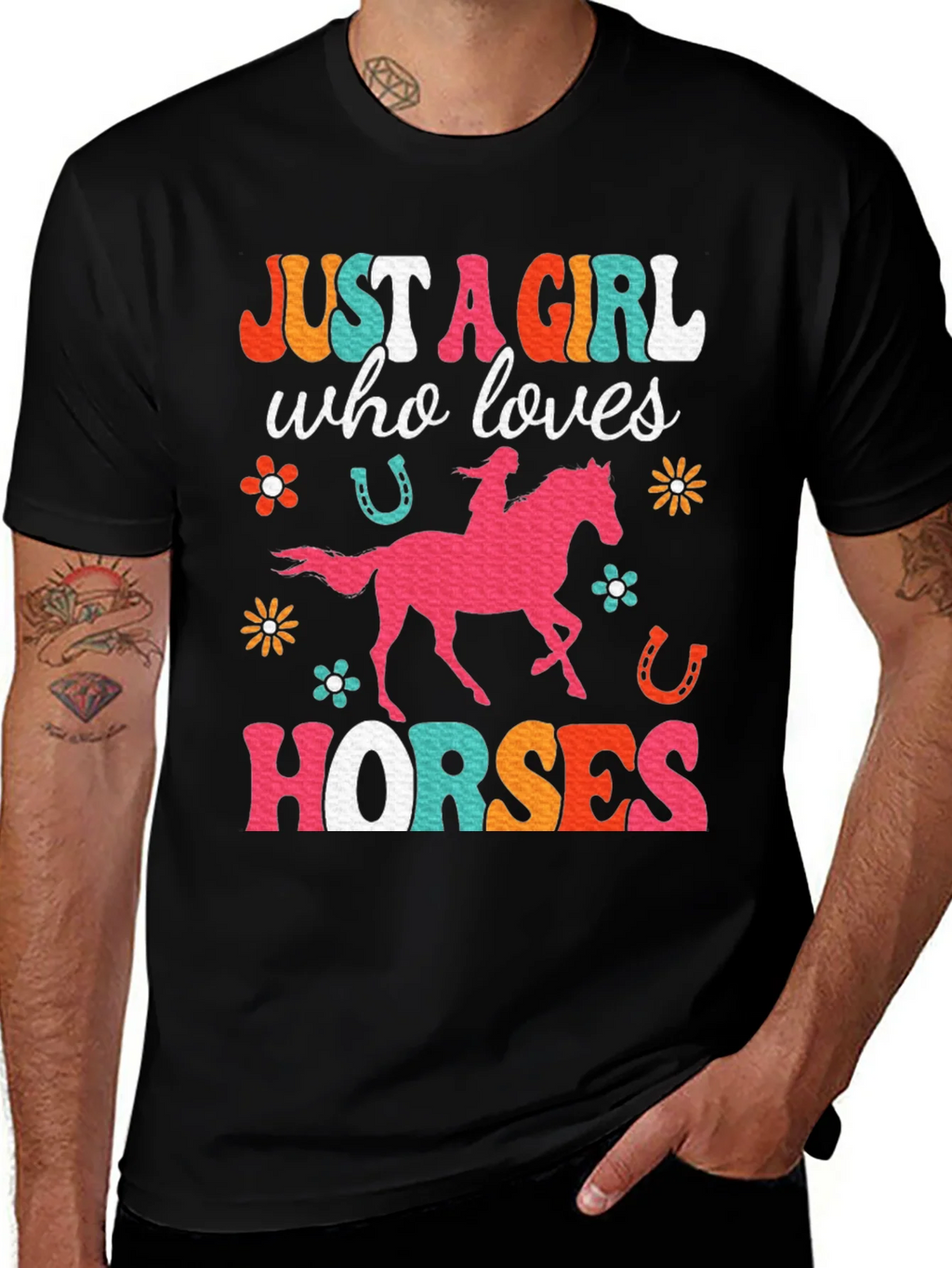 Just A Girl Who Loves Horses Graphic T-Shirt product image 1