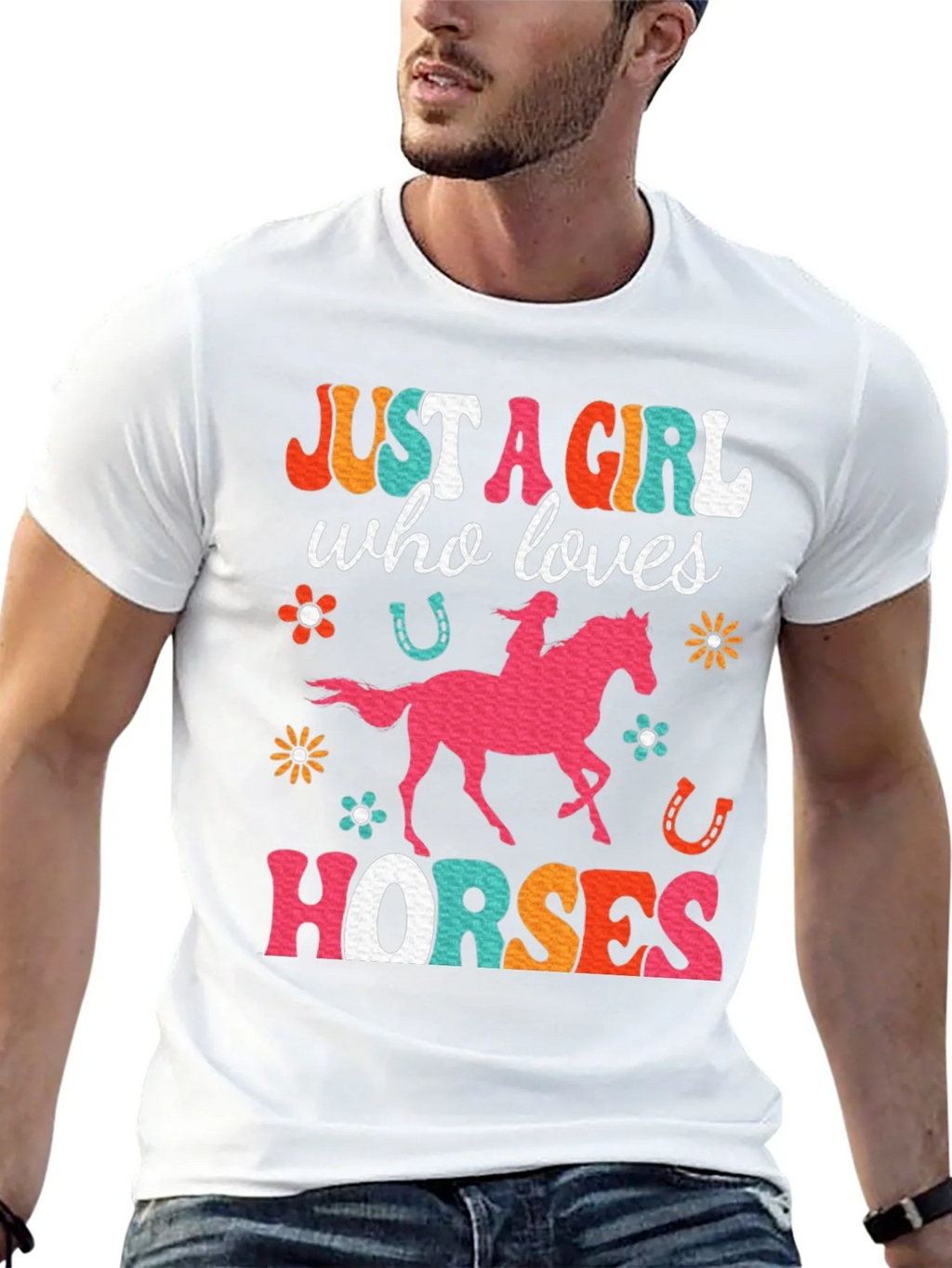 Just A Girl Who Loves Horses Graphic T-Shirt product image 12
