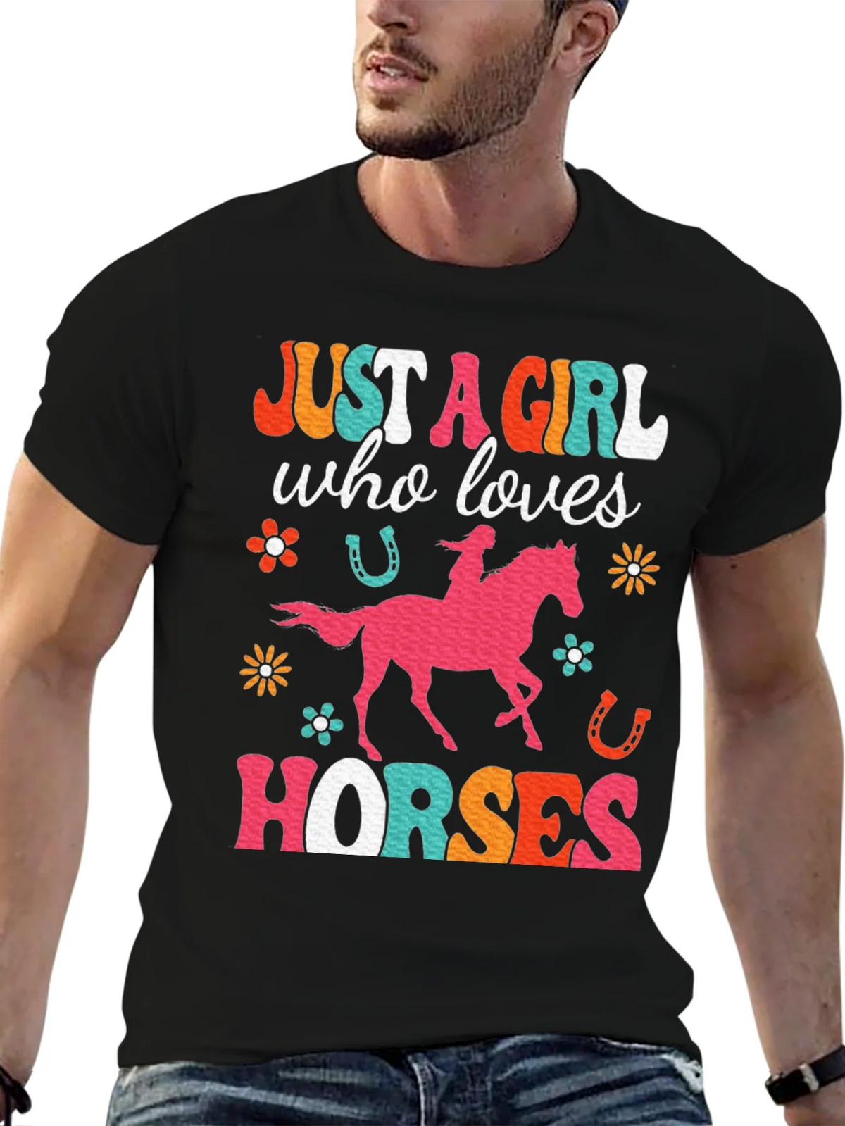 Just A Girl Who Loves Horses Graphic T-Shirt product image 6