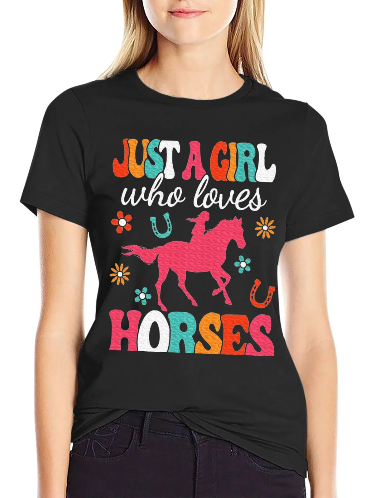 Just A Girl Who Loves Horses Graphic T-Shirt product image 2