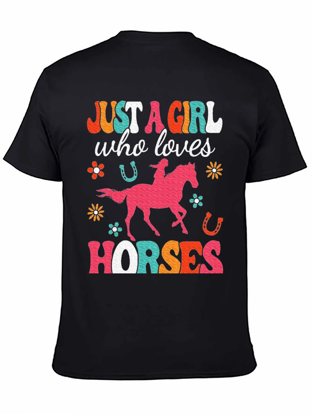 Just A Girl Who Loves Horses Graphic T-Shirt product image 4