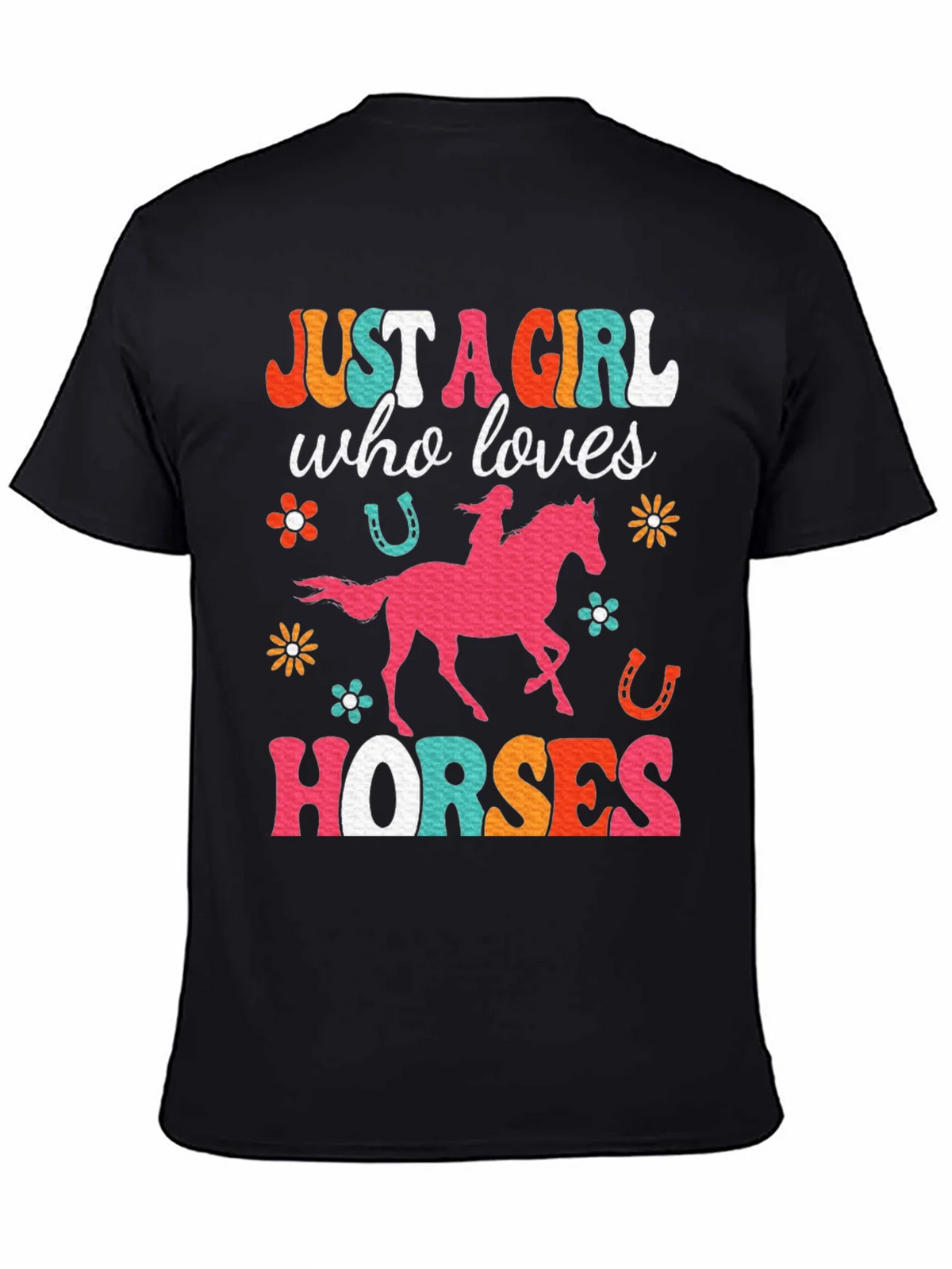 Just A Girl Who Loves Horses Graphic T-Shirt product image 4