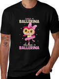 Ballerina Owl Graphic T-Shirt product image 1