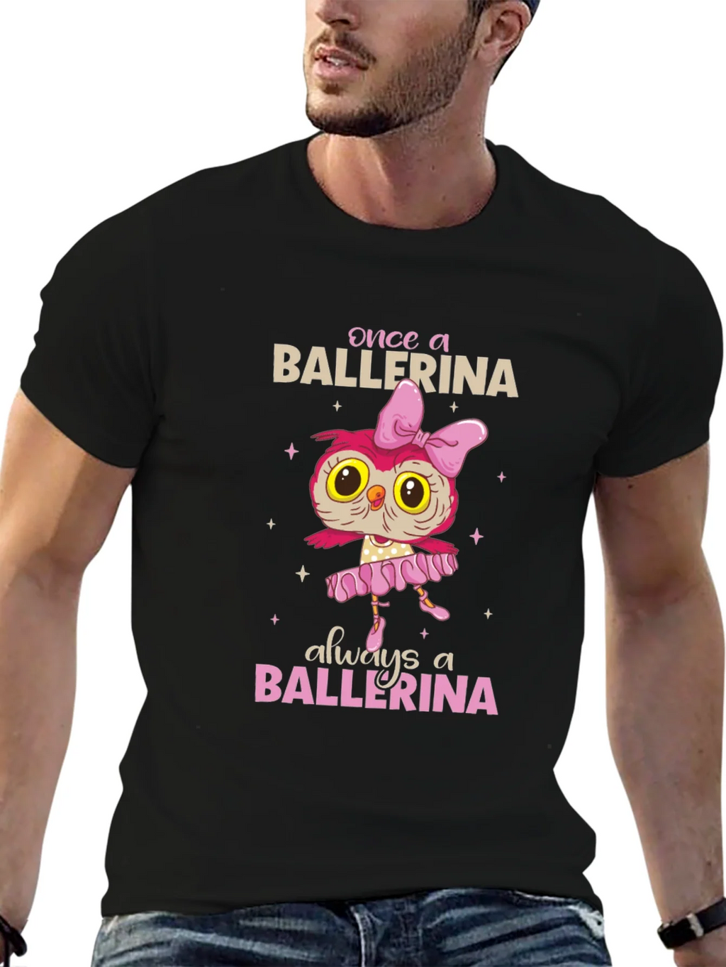 Ballerina Owl Graphic T-Shirt product image 6