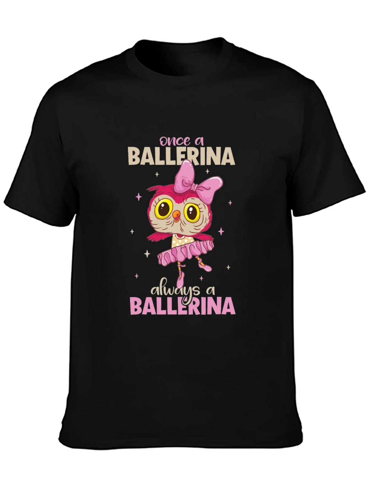 Ballerina Owl Graphic T-Shirt product image 3