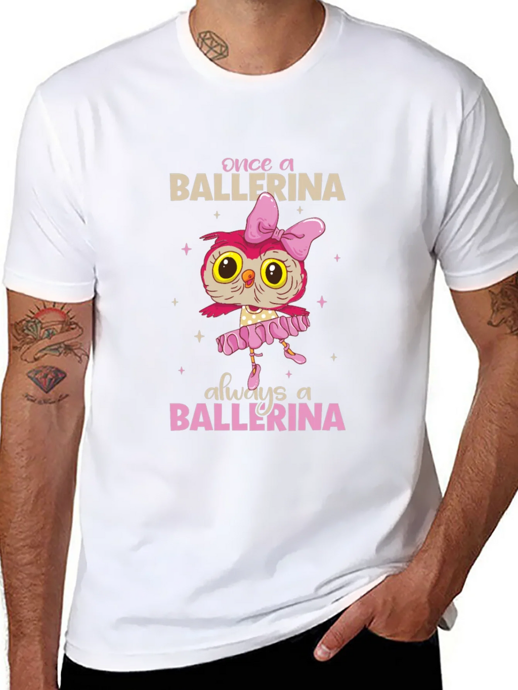 Ballerina Owl Graphic T-Shirt product image 7