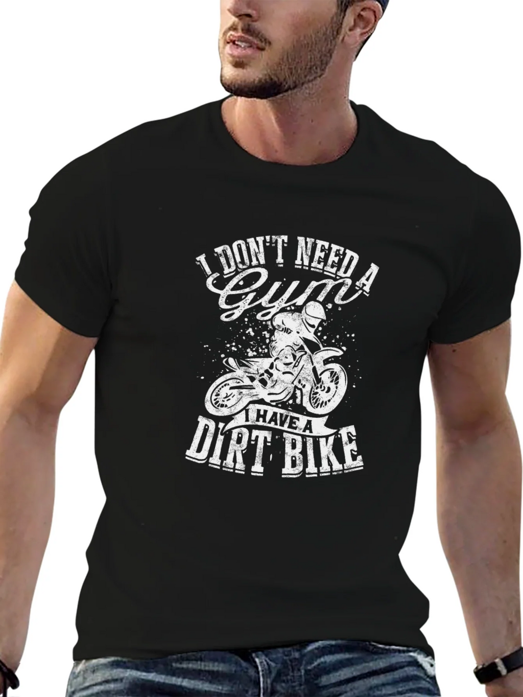 Dirt Bike Gym T-Shirt product image 6